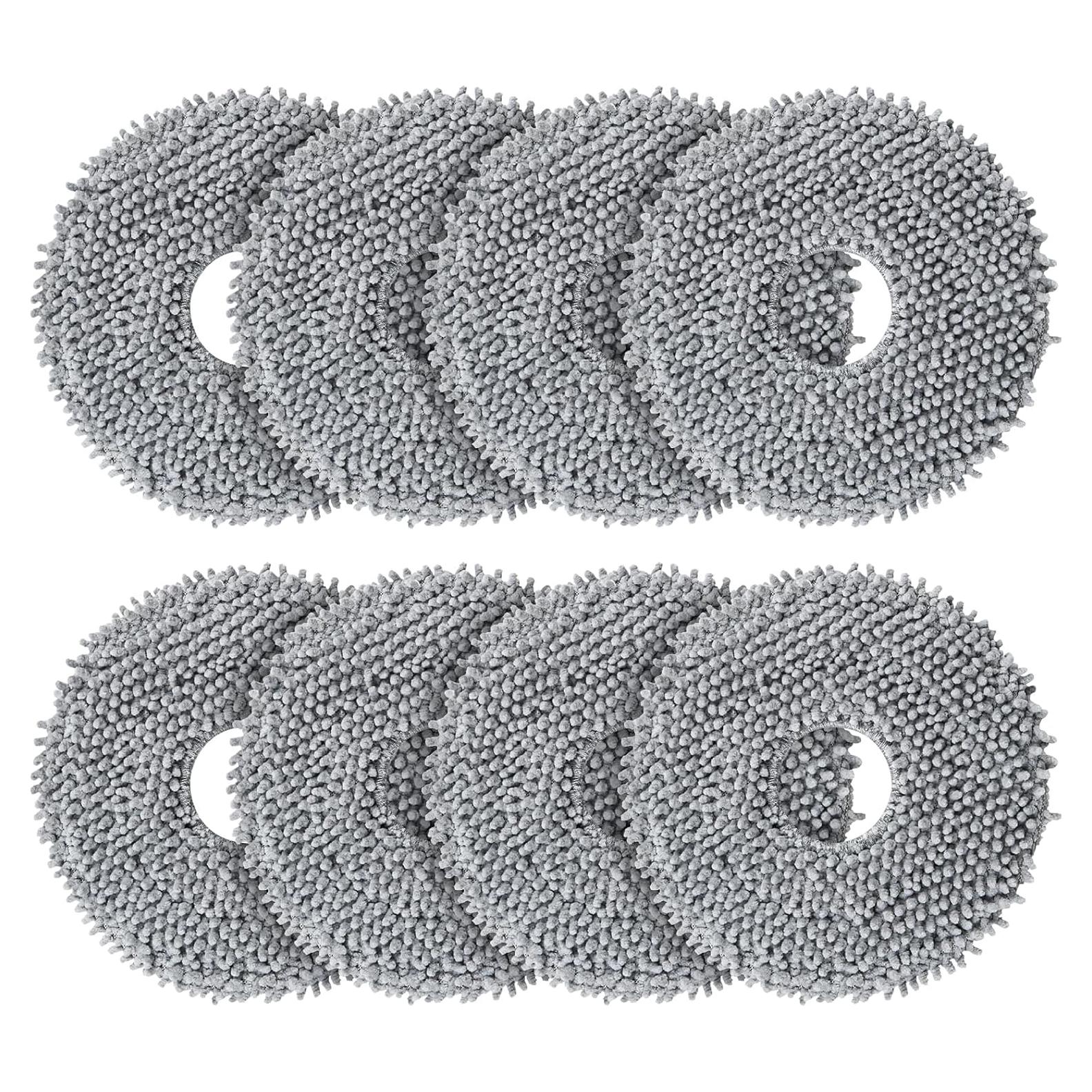 Paquete de 8 almohadillas de mopa AnDongo para Roborock