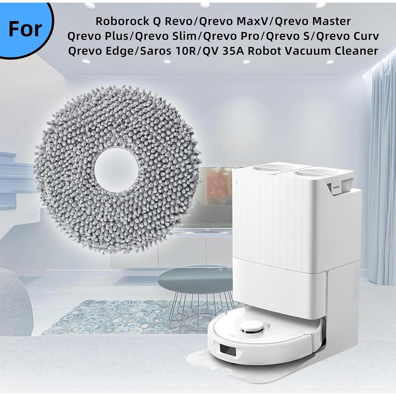 Paquete de 8 almohadillas de mopa AnDongo para Roborock