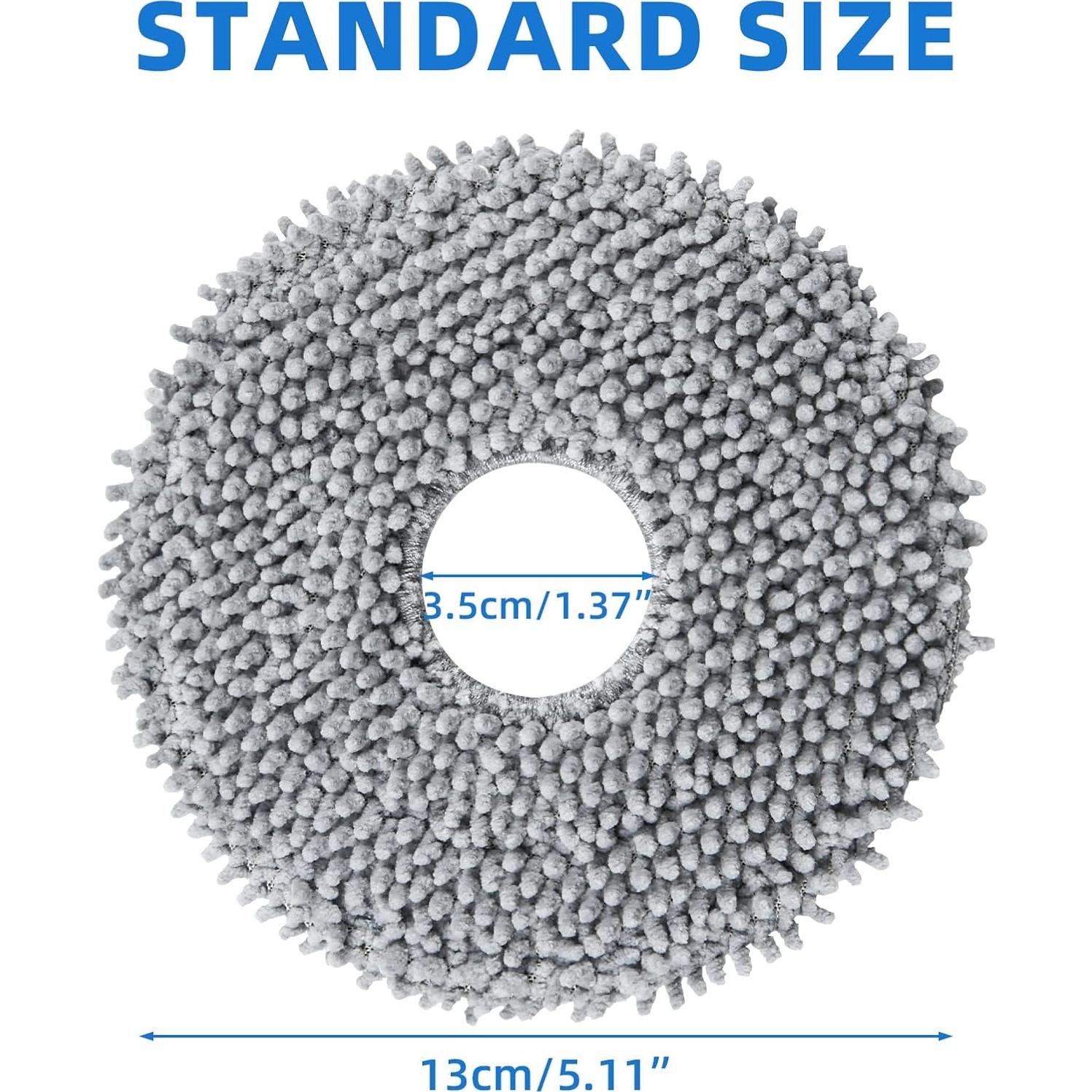 Paquete de 8 almohadillas de mopa AnDongo para Roborock