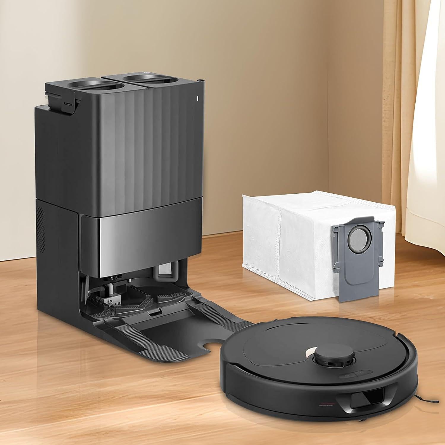 8 Bolsas de Polvo Roborock Q Revo/Saros 10 - Capacidad 2.7L