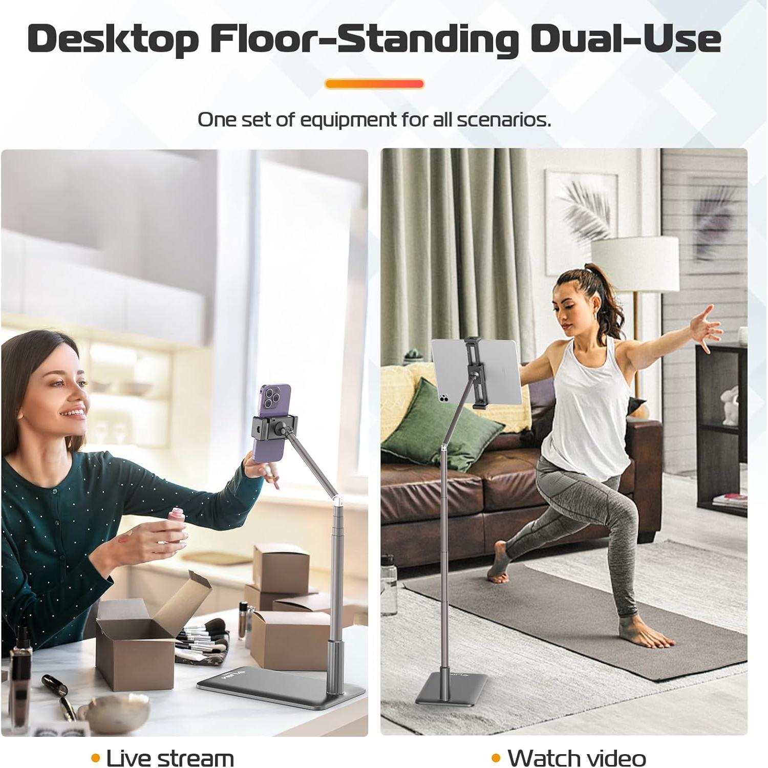 Soporte de Piso para Tablet VIJIM TS002 Ajustable 130 cm