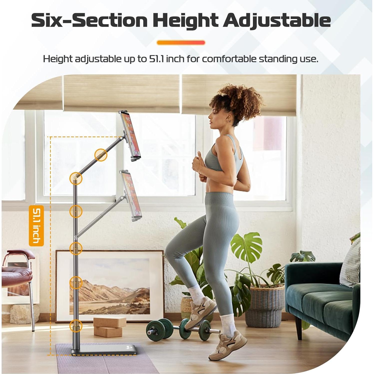 Soporte de Piso para Tablet VIJIM TS002 Ajustable 130 cm