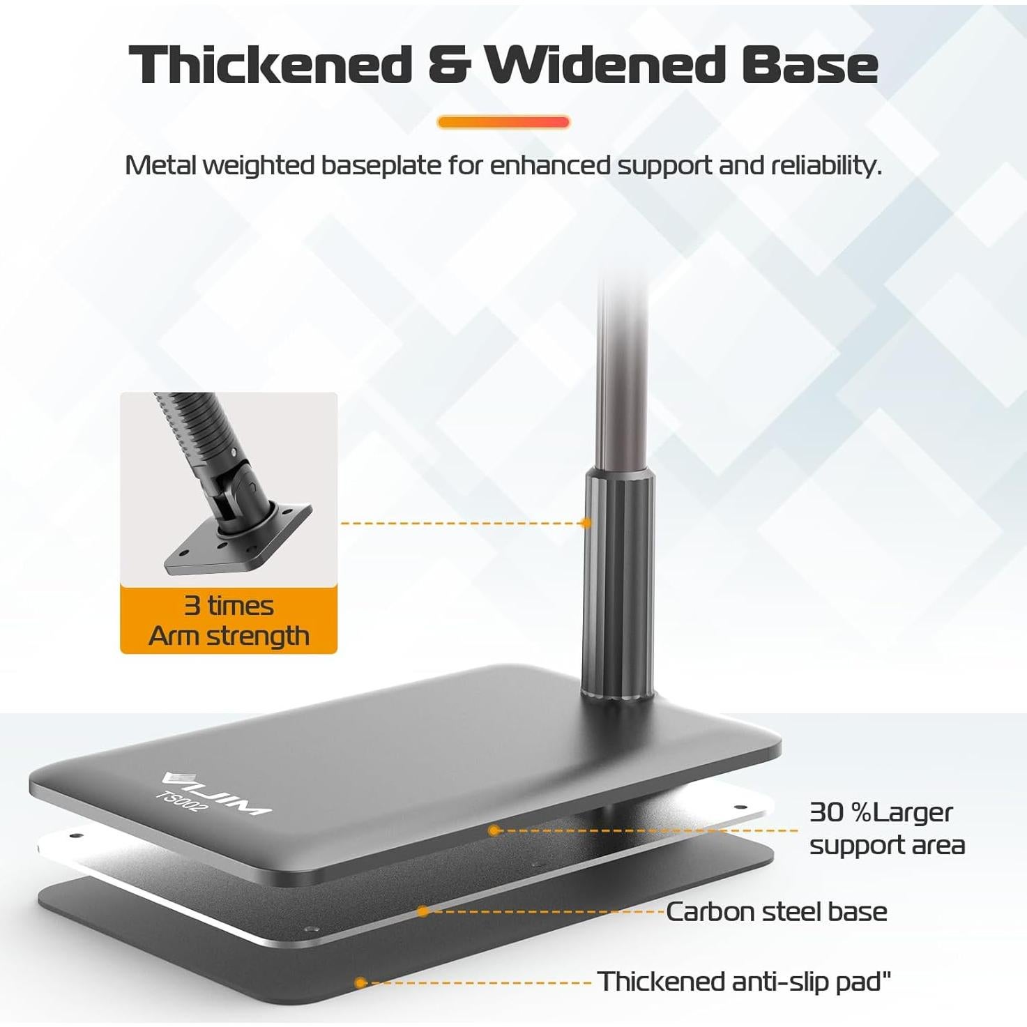 Soporte de Piso para Tablet VIJIM TS002 Ajustable 130 cm