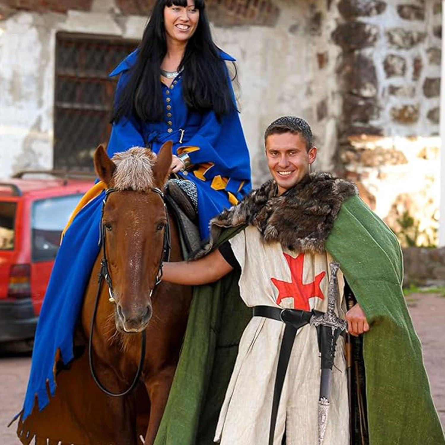 Funda de Espada Medieval y Cinturón de Cuero PU SUMGOGO