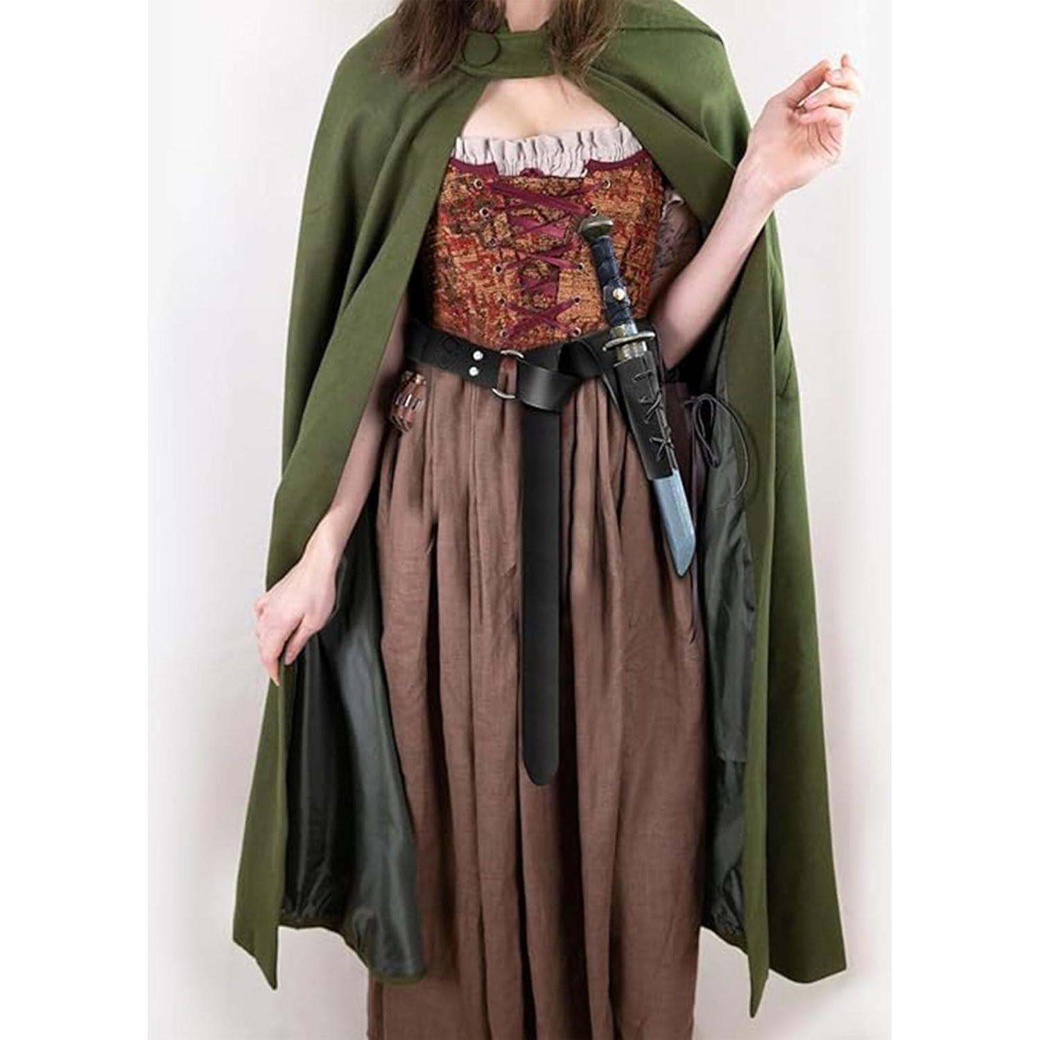 Funda de Espada Medieval y Cinturón de Cuero PU SUMGOGO