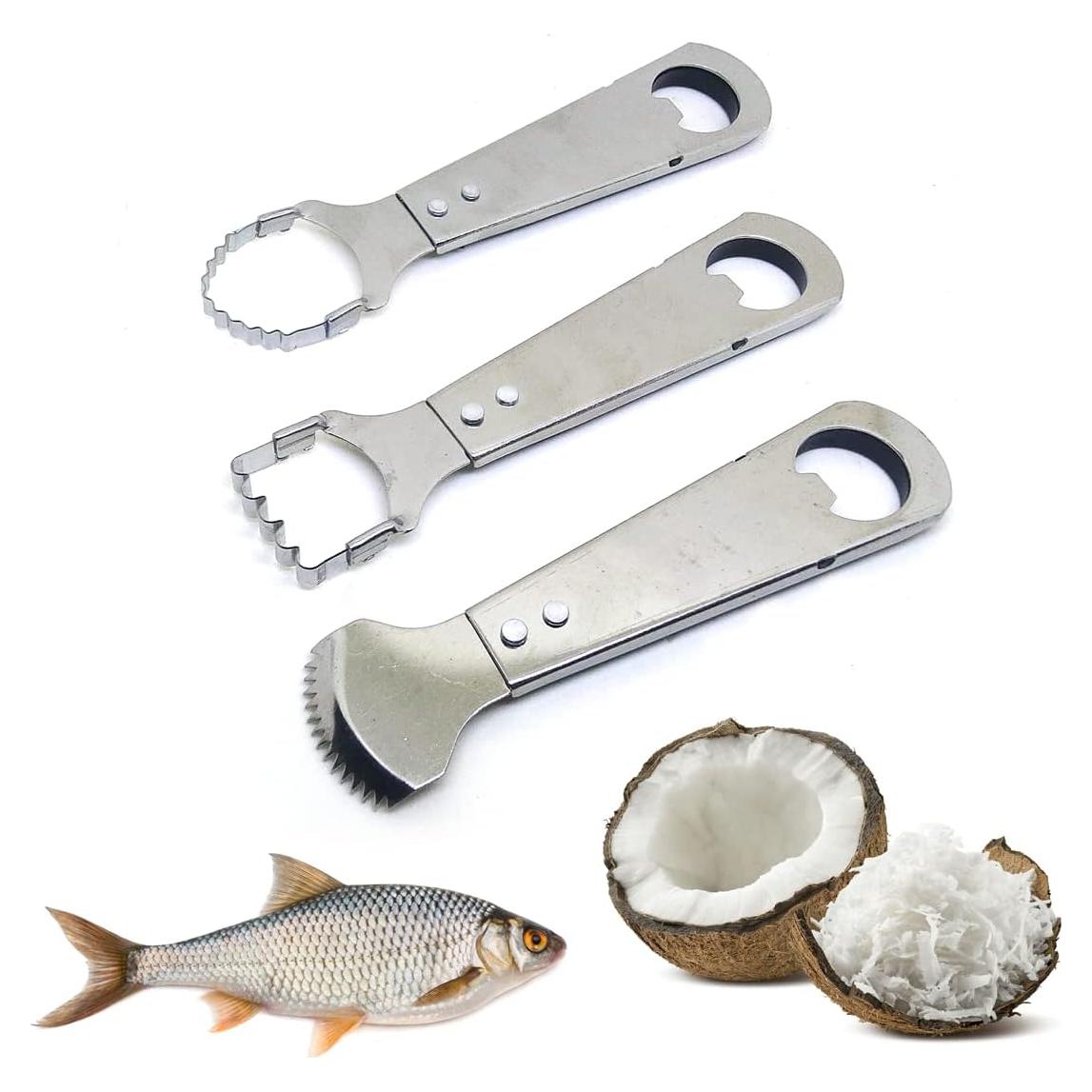 Rallador de Coco Mooninja S Serie Acero Inoxidable 3 Pzs