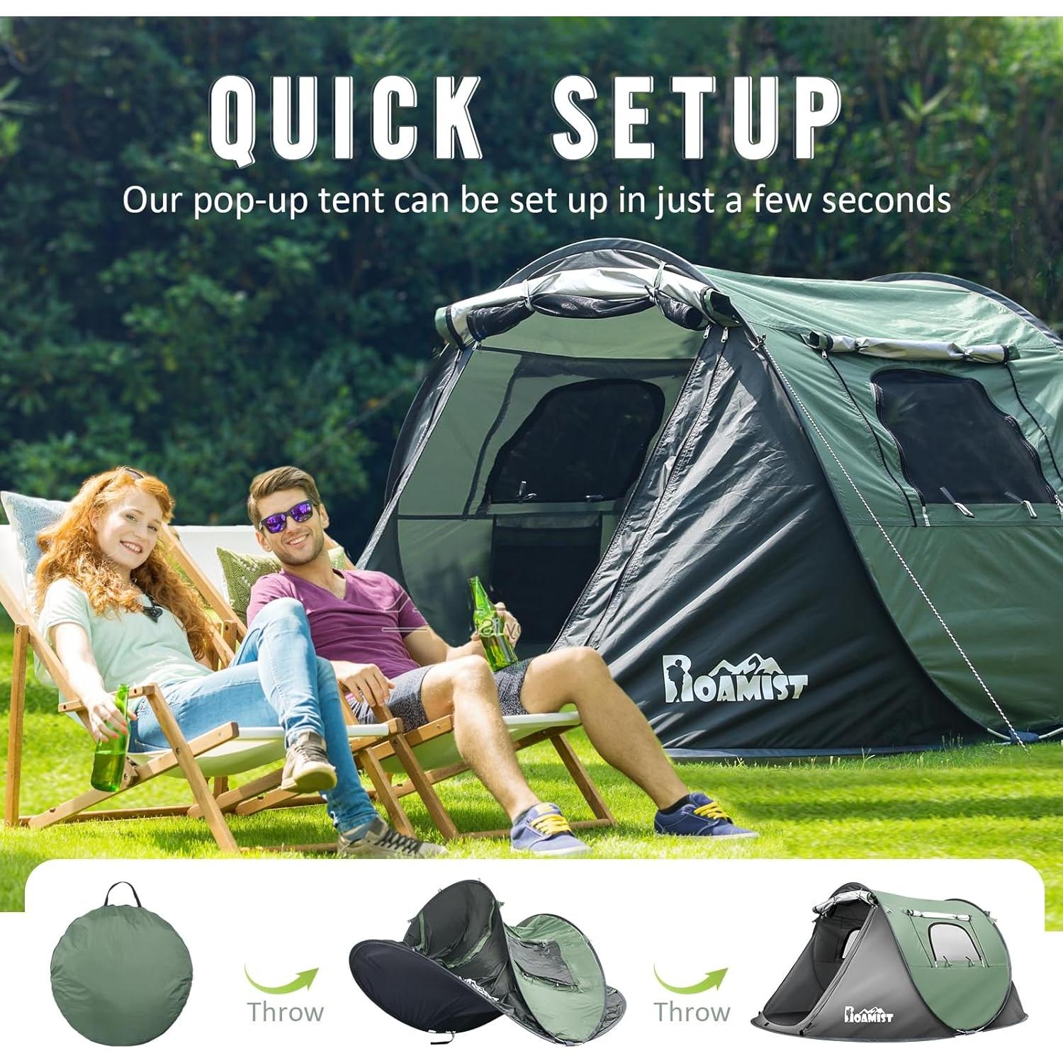 Tienda de Camping ROAMIST RO-CMT-SM01 2 Personas Impermeable