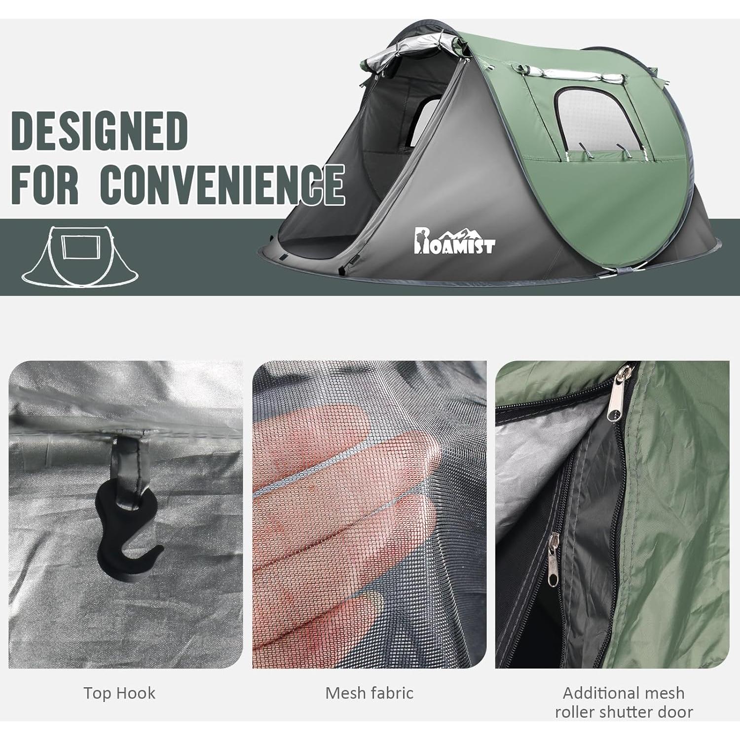 Tienda de Camping ROAMIST RO-CMT-SM01 2 Personas Impermeable