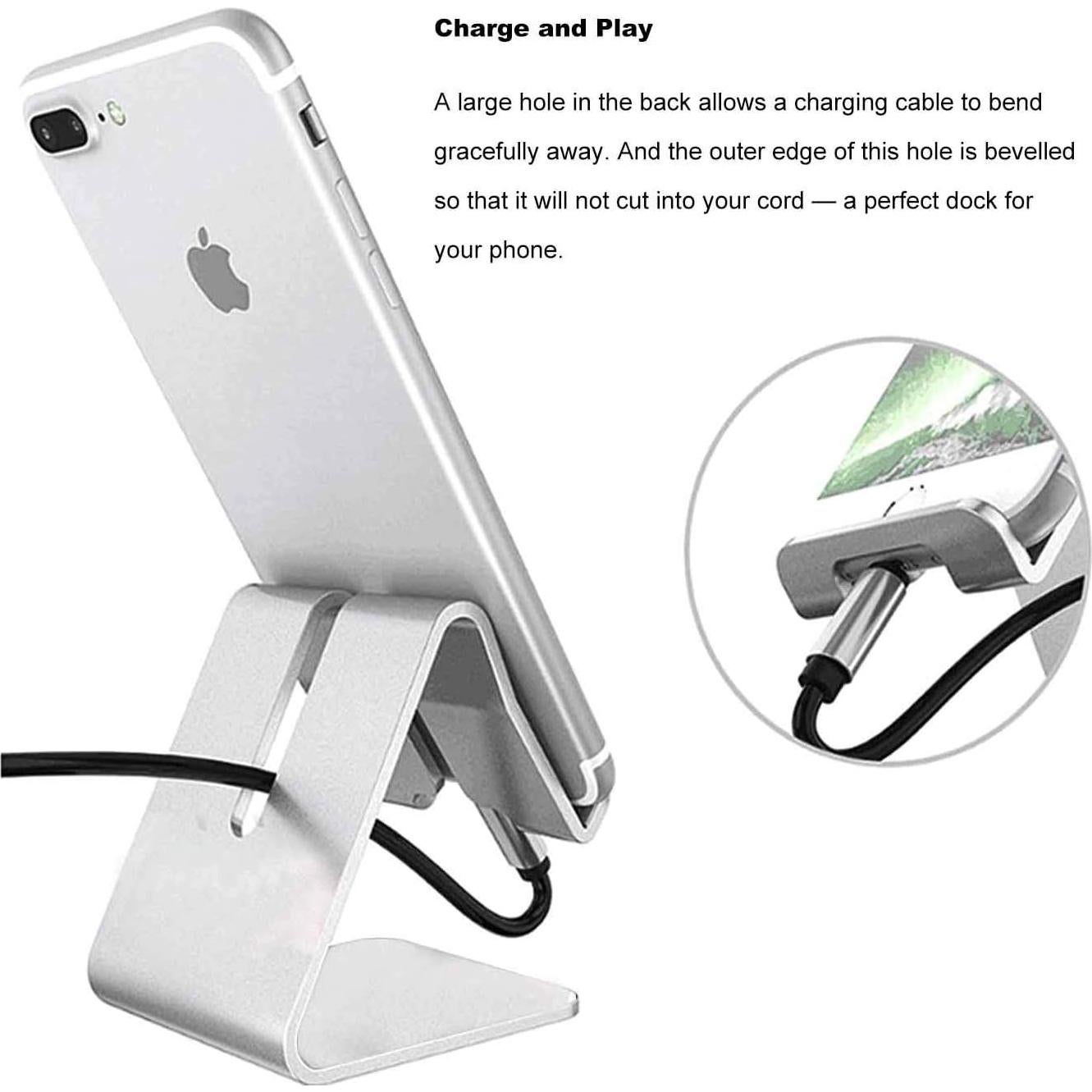 Soporte de Escritorio para Tablet y Teléfono iBarbe Oro