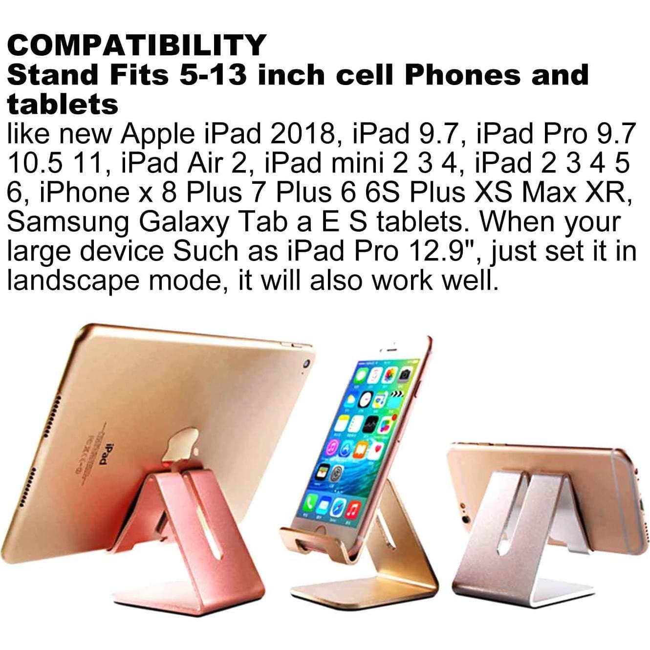 Soporte de Escritorio para Tablet y Teléfono iBarbe Oro