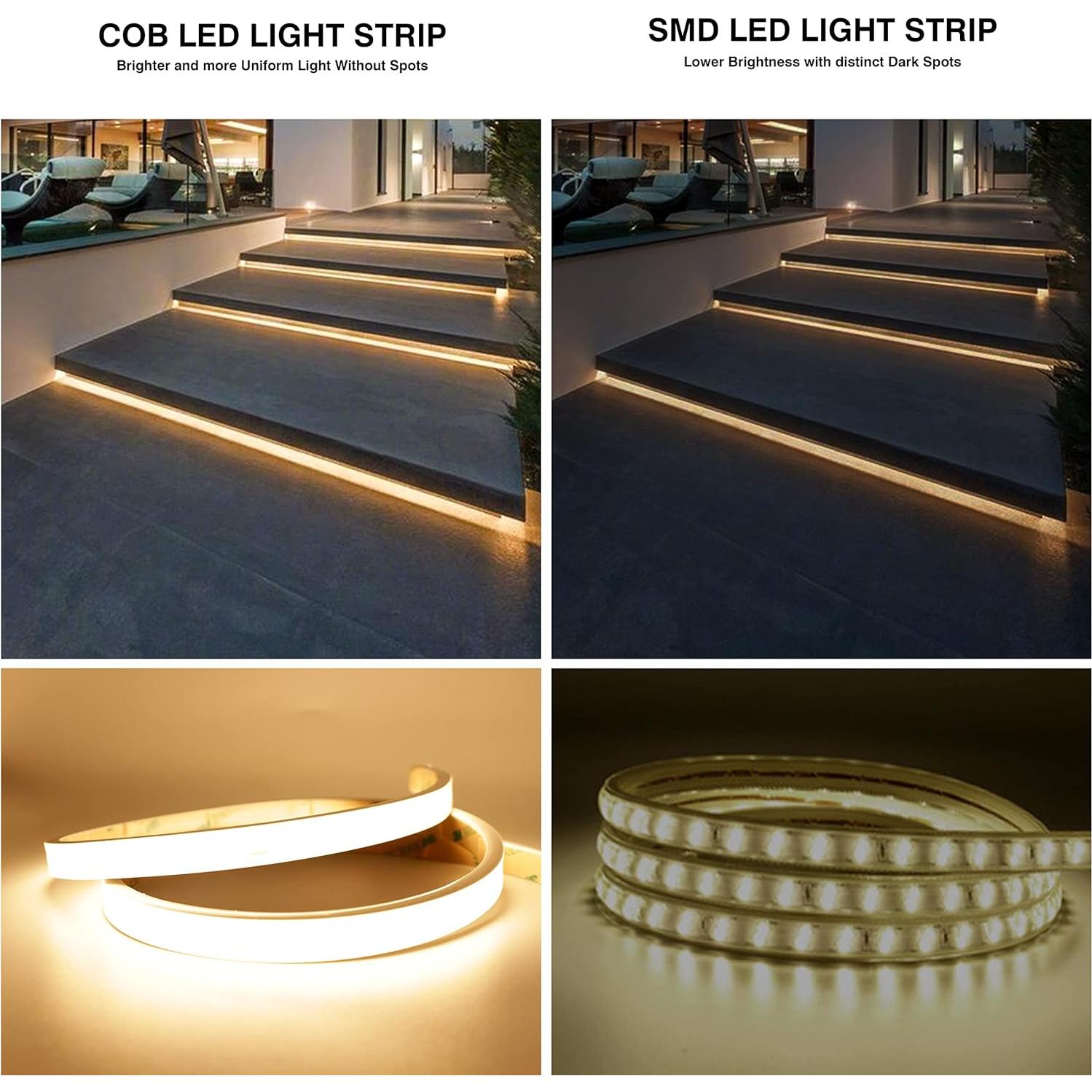 Tira LED COB 24V 5M 2700K IP68 Pandery para Exteriores