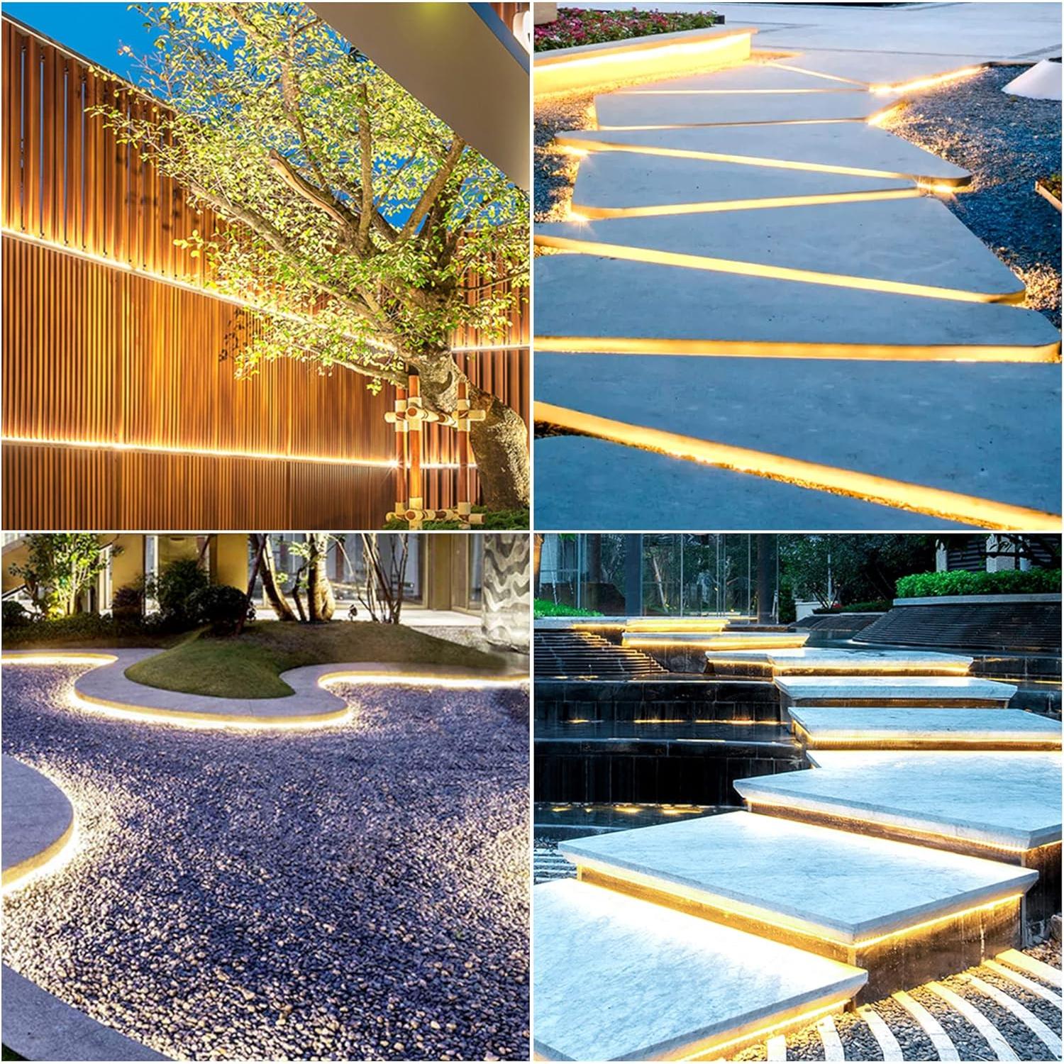 Tira LED COB 24V 5M 2700K IP68 Pandery para Exteriores