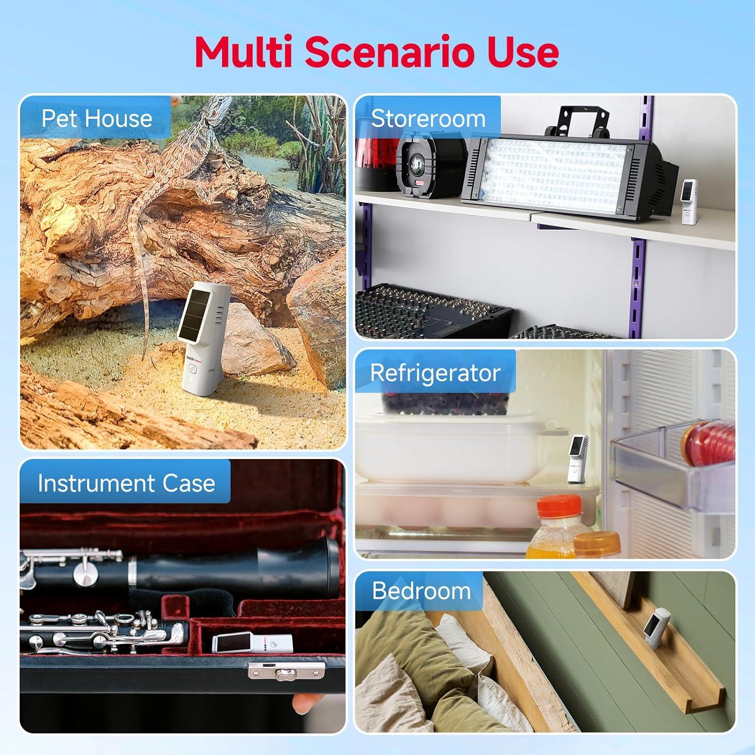 Termómetro y Higrómetro Bluetooth BaldrTherm Solar 1paquete