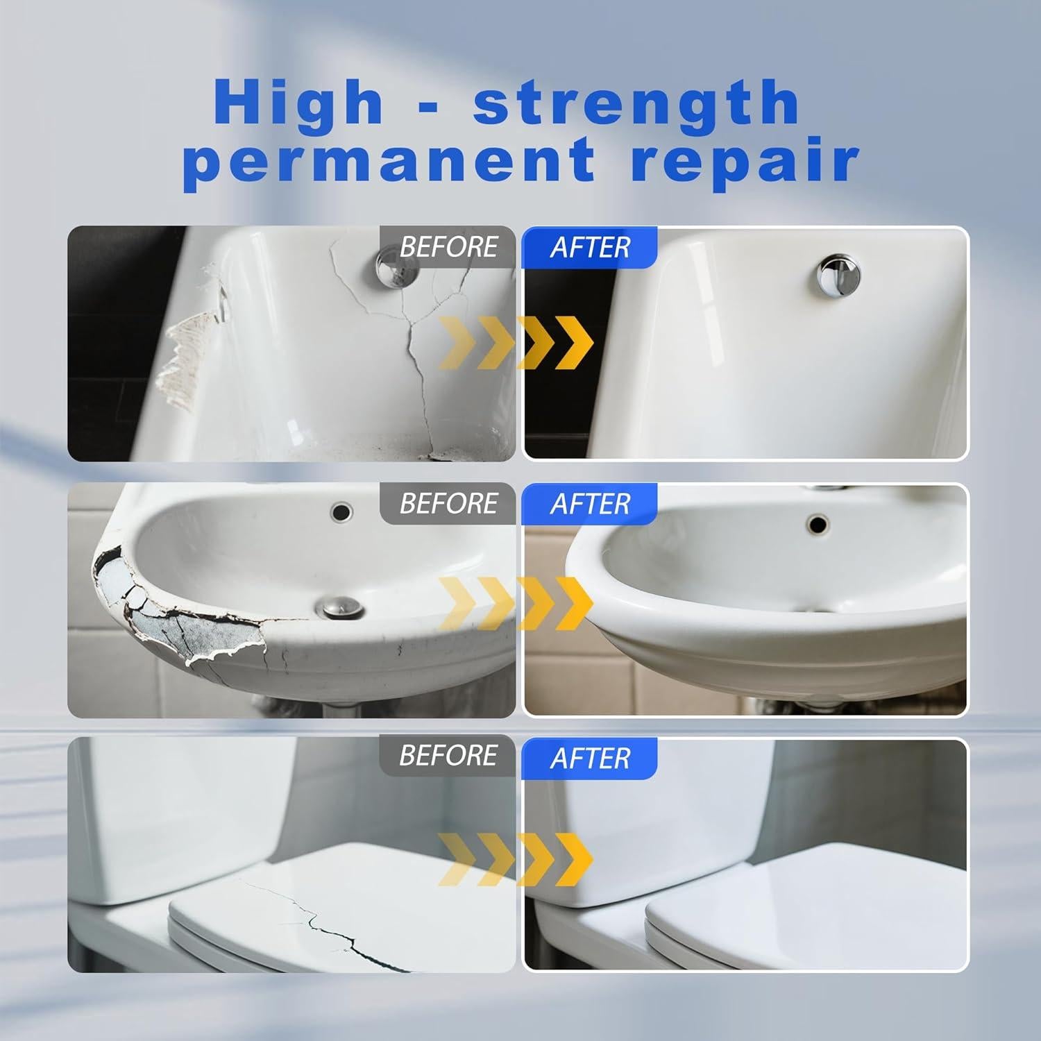 Kit de Reparación de Baños Afcancihe 108g - Fibra de Vidrio y Cerámica