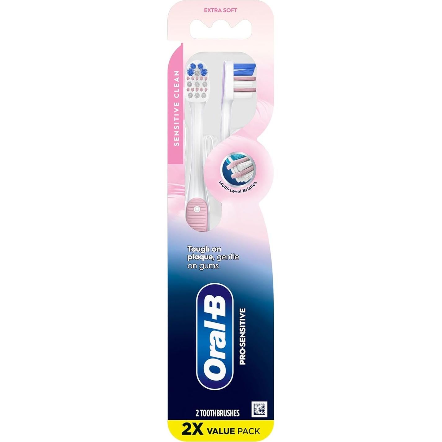 Cepillos de Dientes Oral-B Cuidado Encías Sensibles 2 Unidades