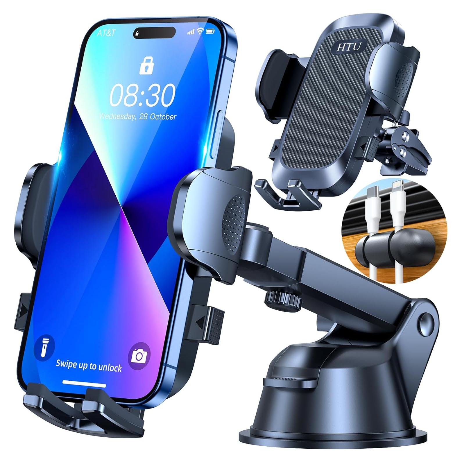 Soporte para Teléfono de Auto HTU Universal Negro 2024