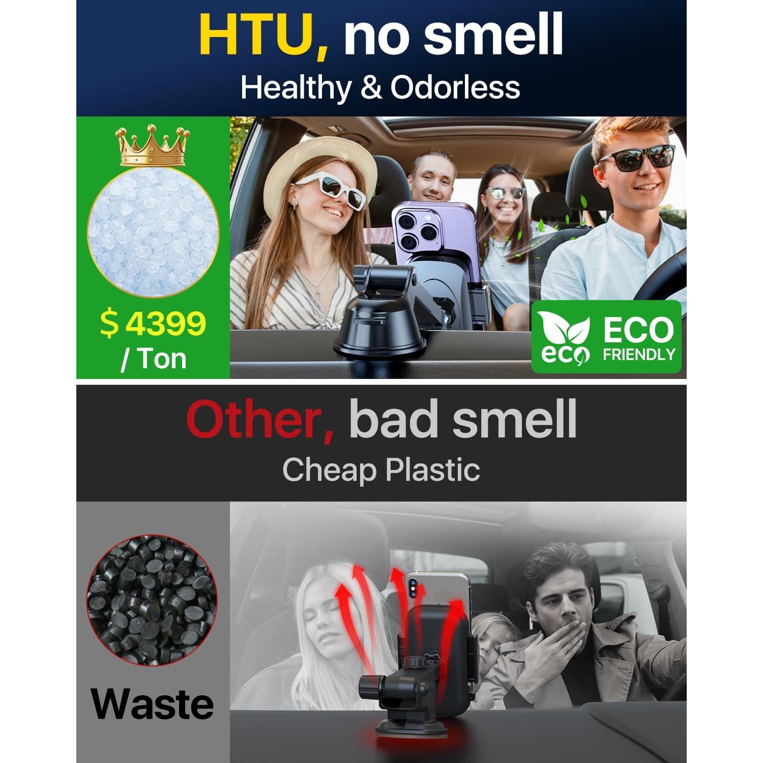 Soporte para Teléfono de Auto HTU Universal Negro 2024