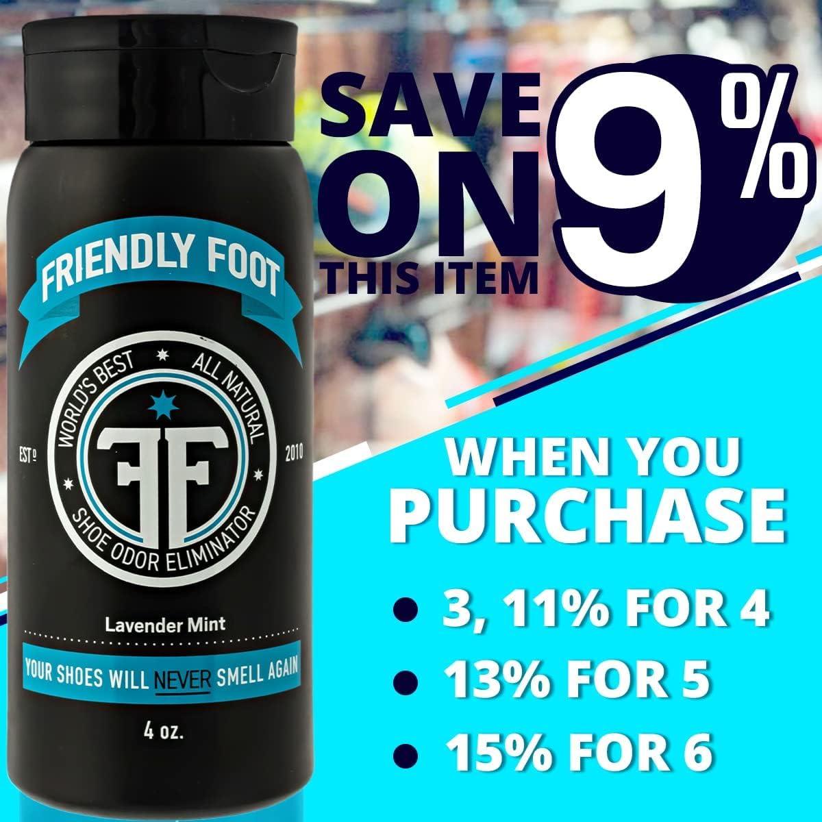 Polvo Desodorante Natural para Pies Friendly Foot 113g Aroma Lavanda