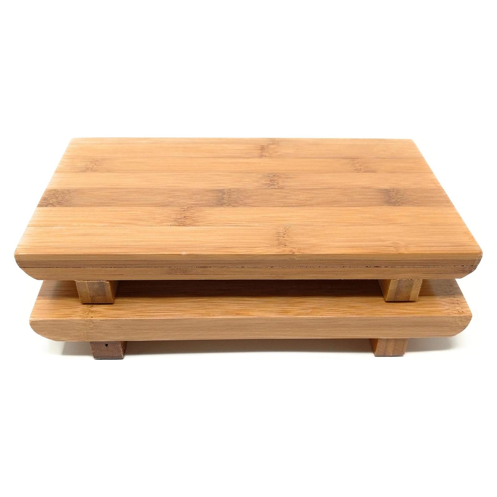 Conjunto de 2 Platos de Sushi de Bambú TJ Global 26.9x17.8cm