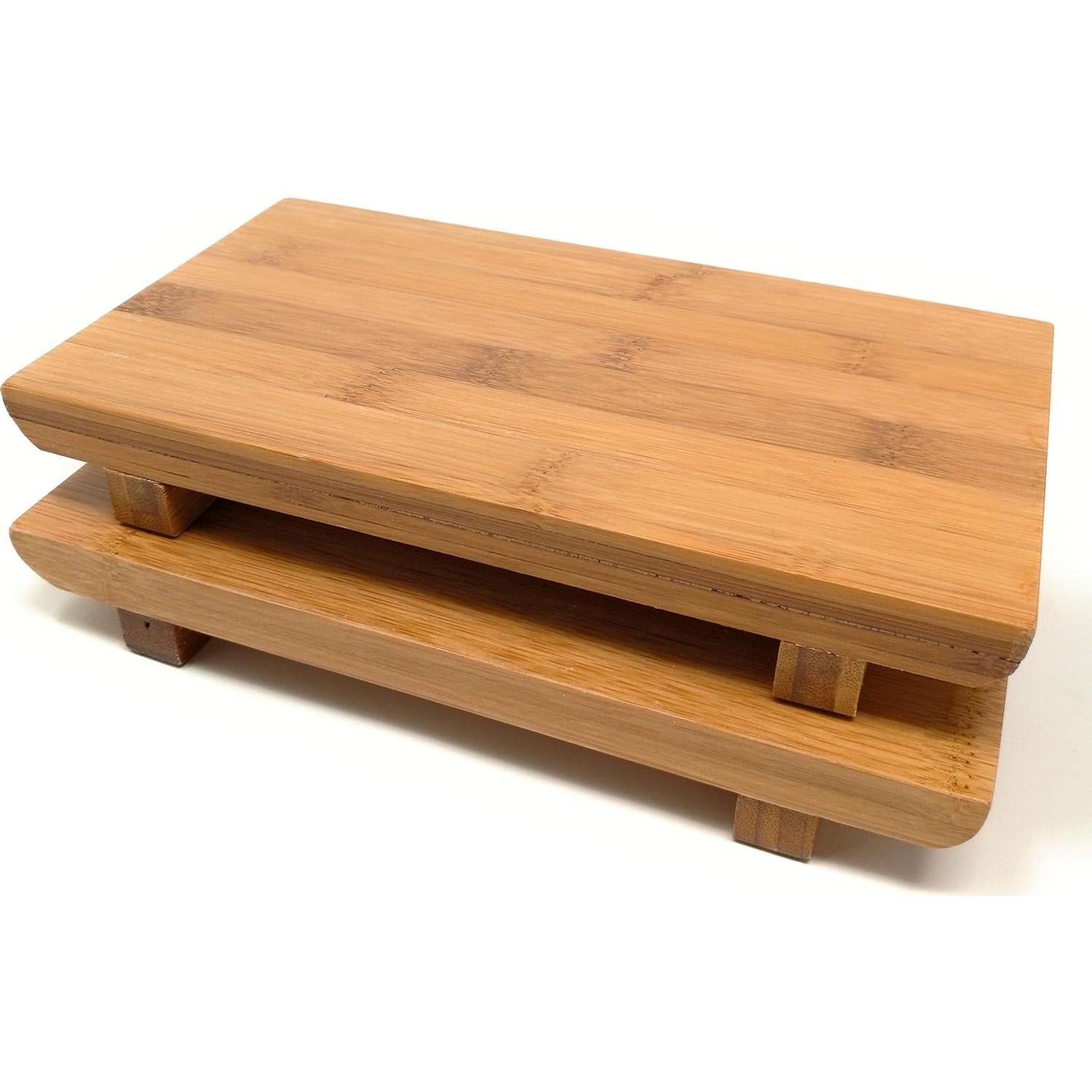 Conjunto de 2 Platos de Sushi de Bambú TJ Global 26.9x17.8cm