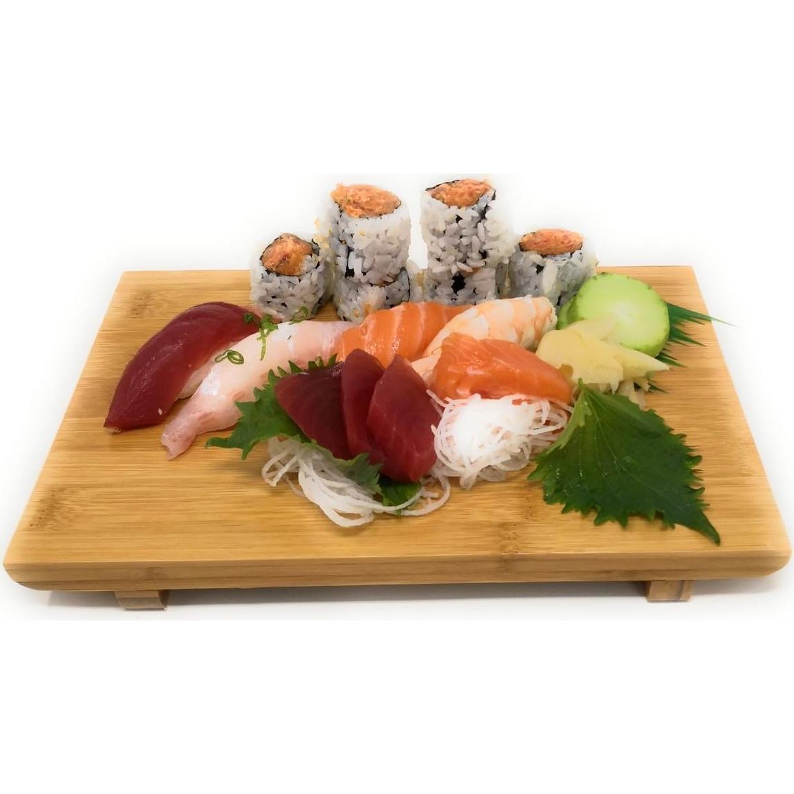 Conjunto de 2 Platos de Sushi de Bambú TJ Global 26.9x17.8cm