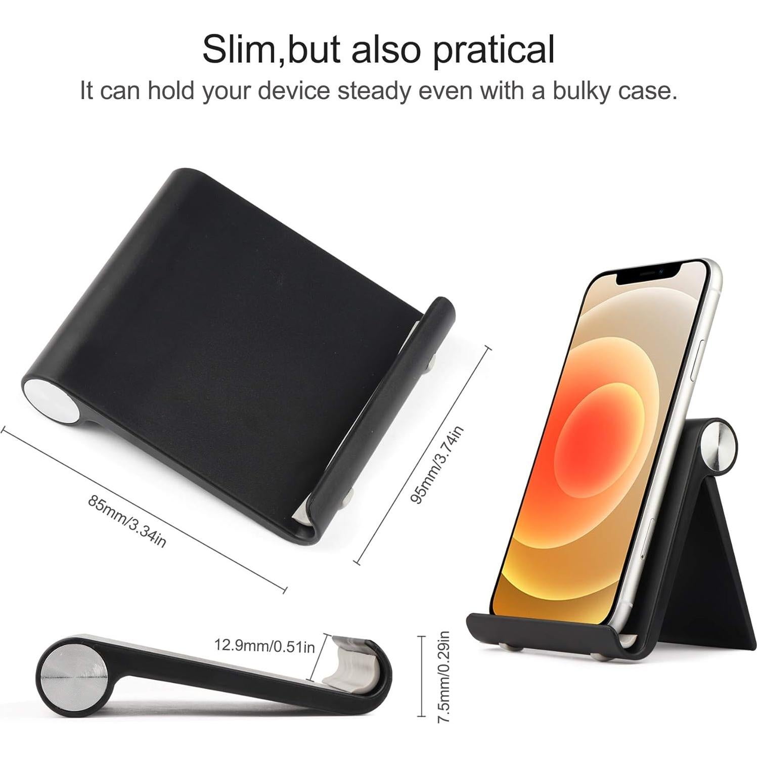 Soporte para Teléfono Móvil HIHUHEN Plegable Ajustable Negro