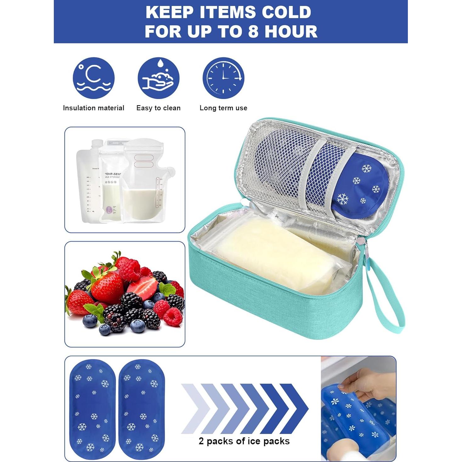 Bolsa de Viaje para Leche Materna YOUSHARES con Termómetro Digital