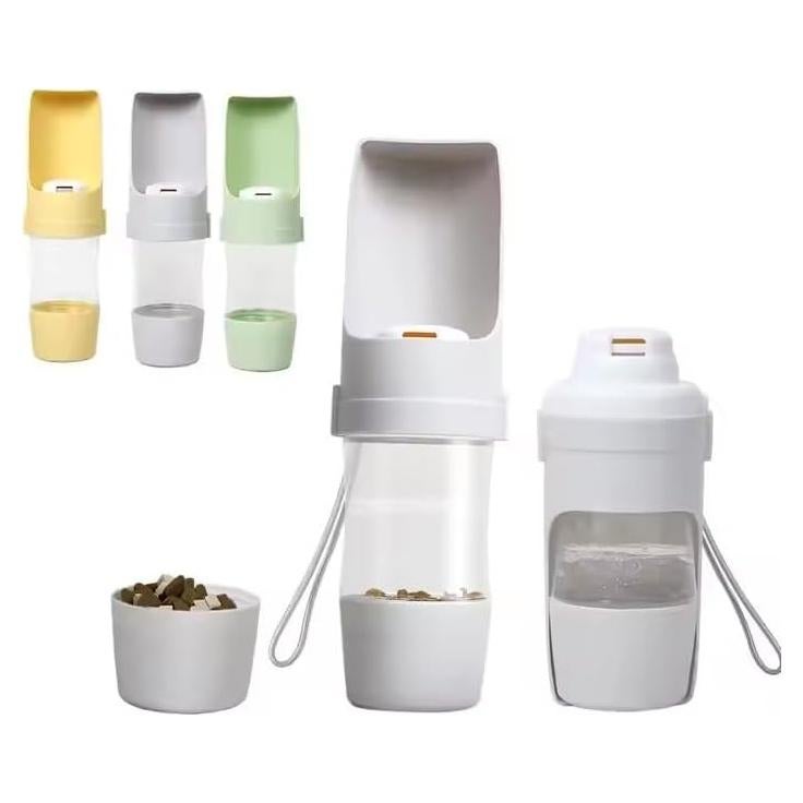 Botella de Agua para Perros Pequeños - Verde, Portátil y Ligera