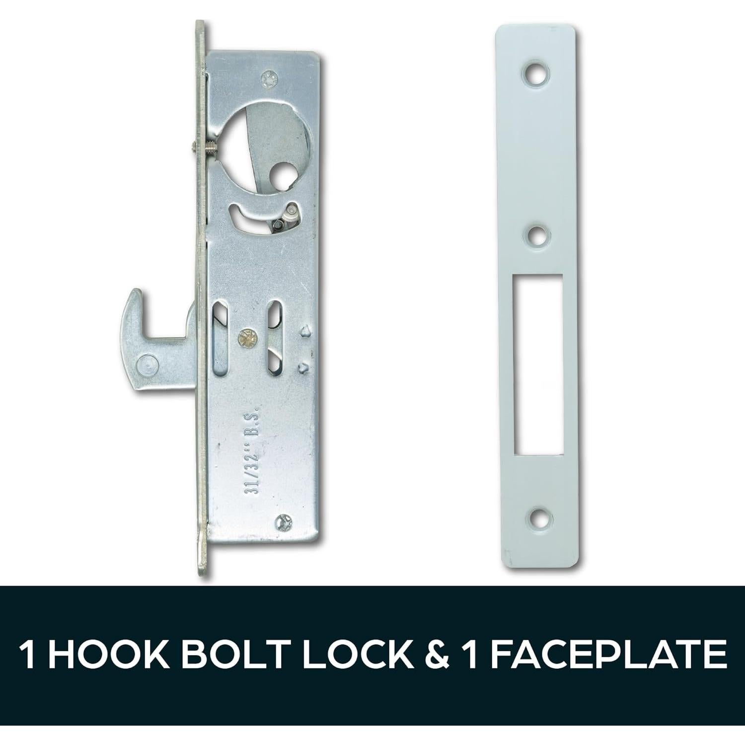 Cerrojo de Gancho de Mortaja Summit DOORWARE - Aluminio 28.58 mm