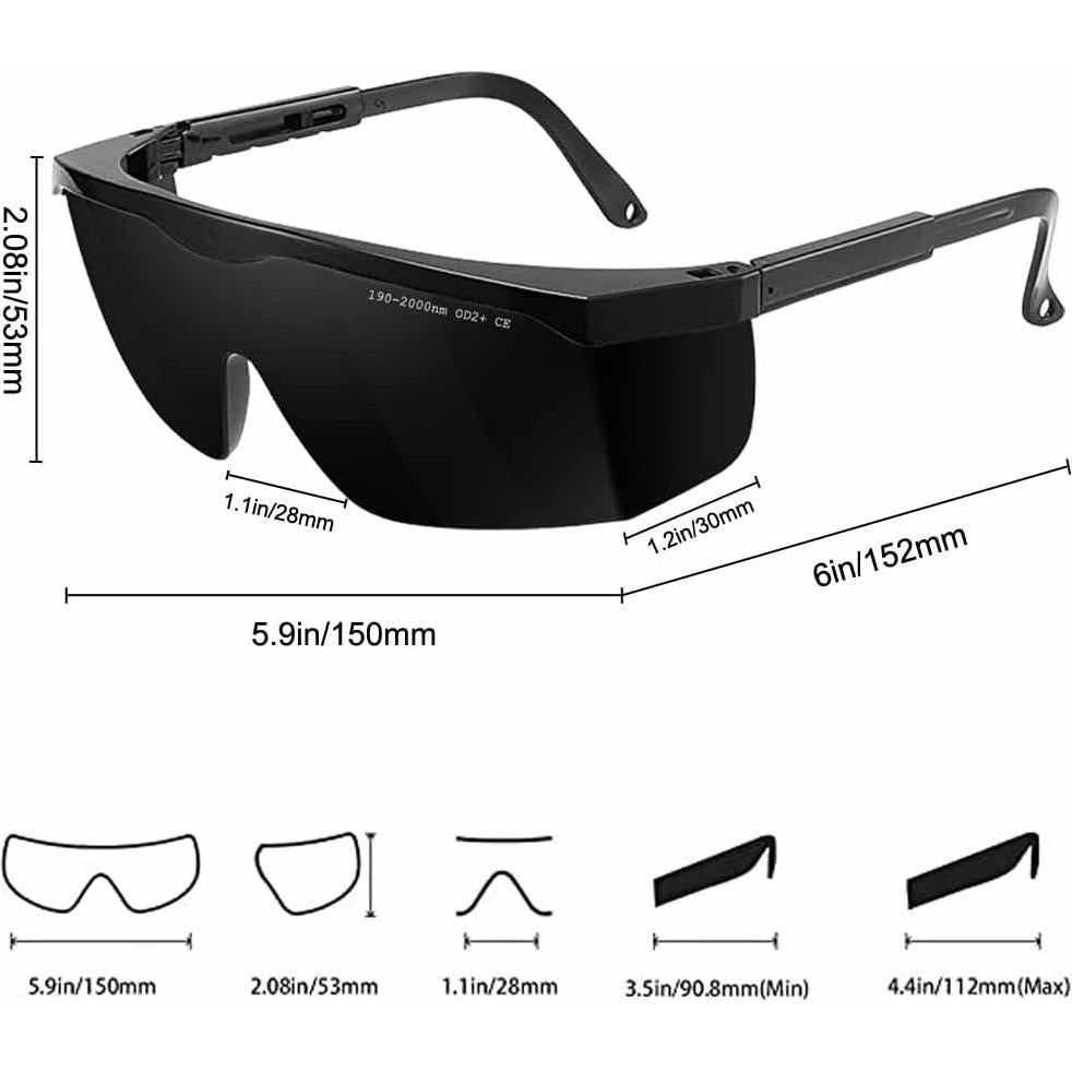 Gafas de Seguridad Láser IPL 190-2000nm Protección UV Ajustables
