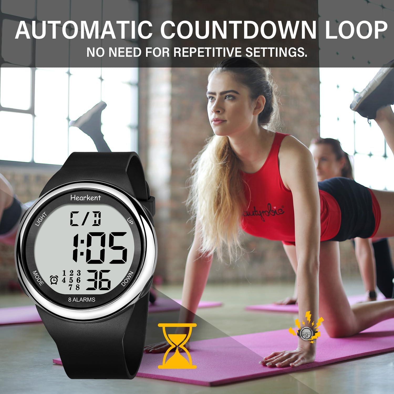 Reloj de Alarma Vibrante Hearkent 2105-8AL Impermeable 50M