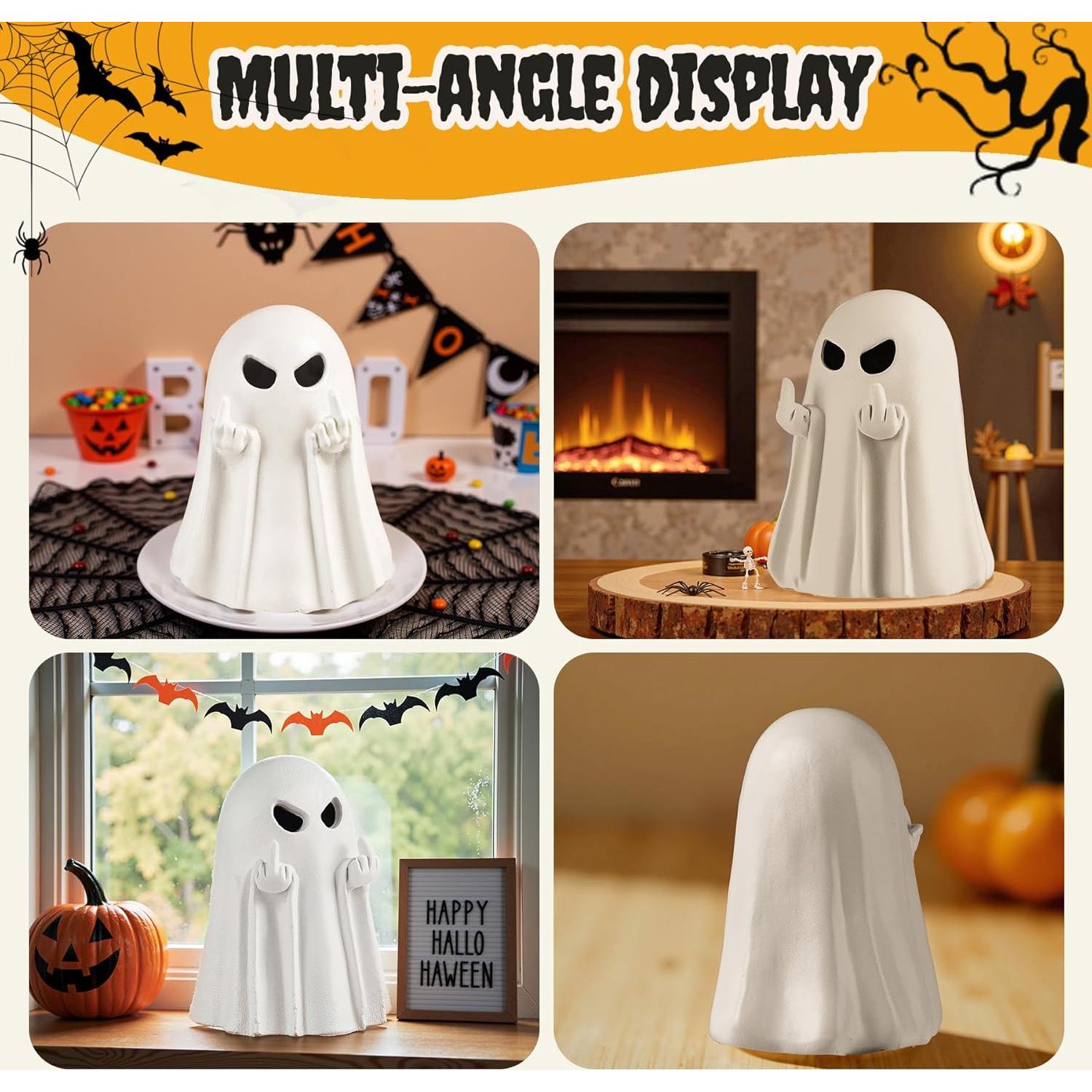 Figurita Fantasma Iluminada UNDWXFS 8.6 cm Decoración Halloween