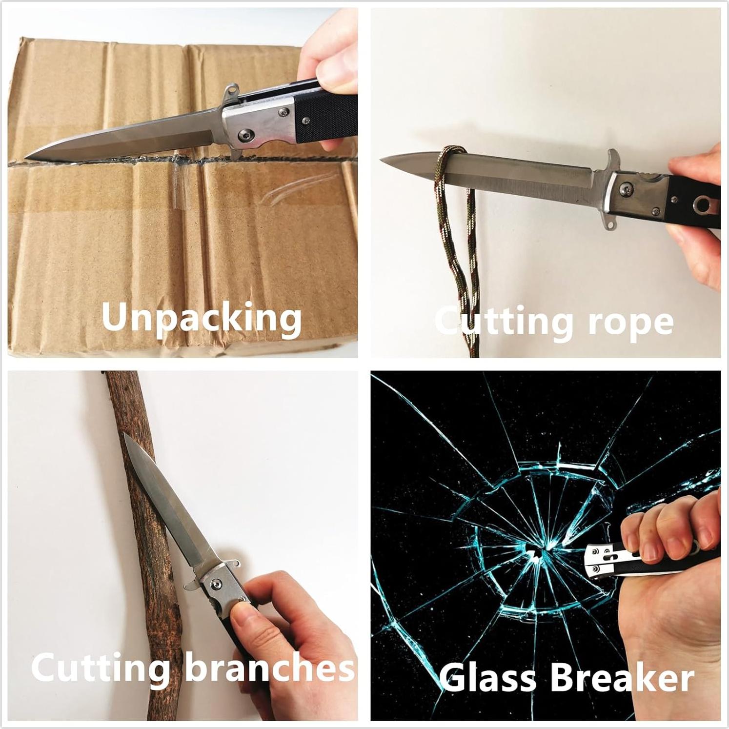 Cuchillo de bolsillo CHJIANAO 9cm acero inoxidable EDC