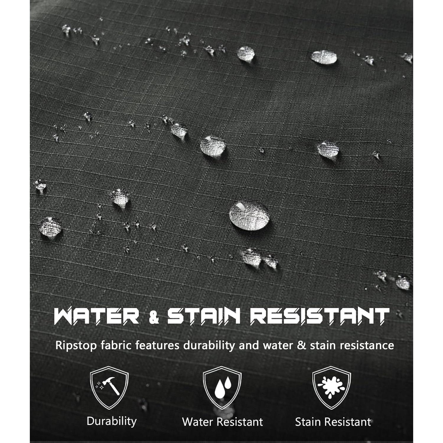 Pantalones Tácticos Hombre SPOSULEI Ripstop 9 Bolsillos Verde Militar