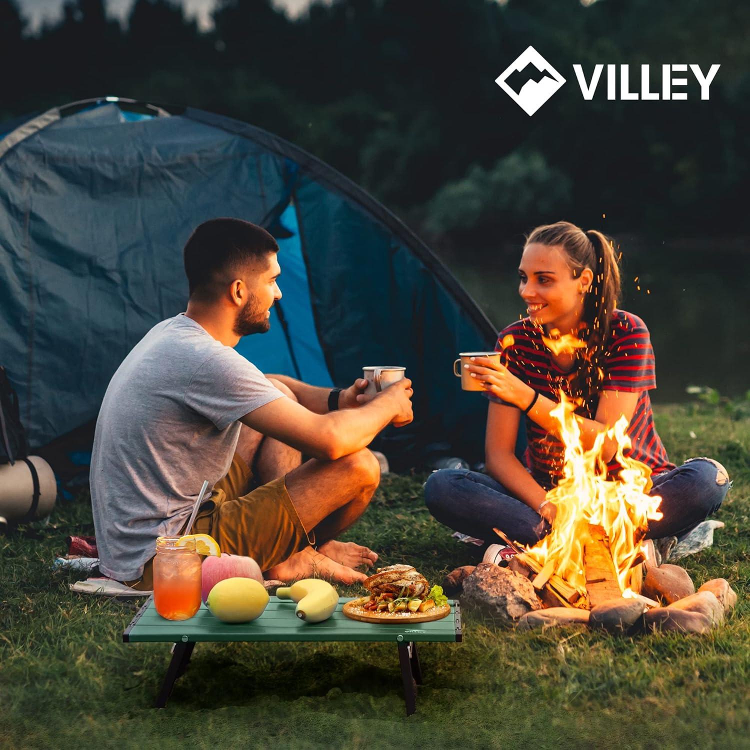 Mesa de Playa Plegable VILLEY Ultraligera 40.64x27.94 cm