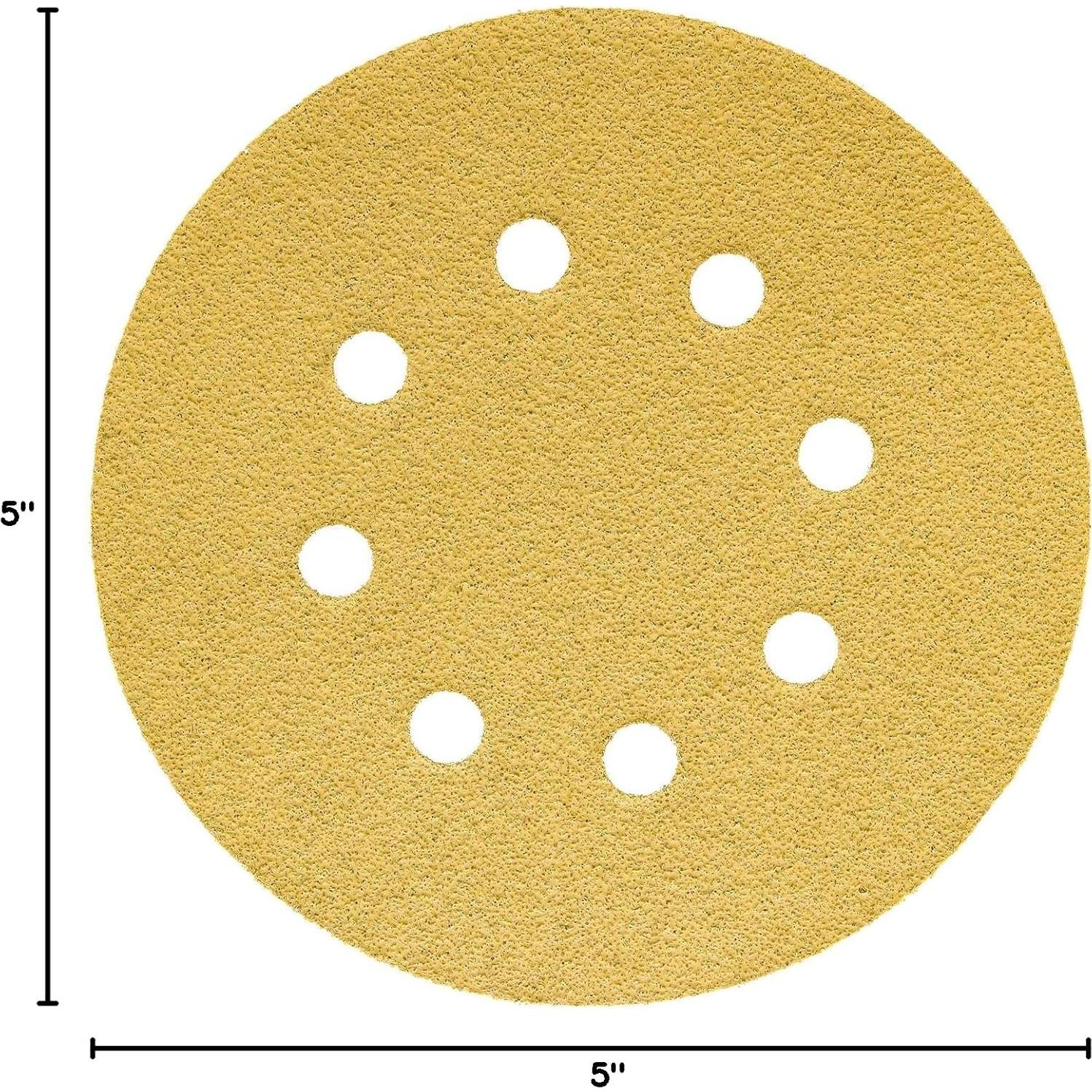 Discos de Lija Dura-Gold Premium 5" 40 Grano - 25 Unidades