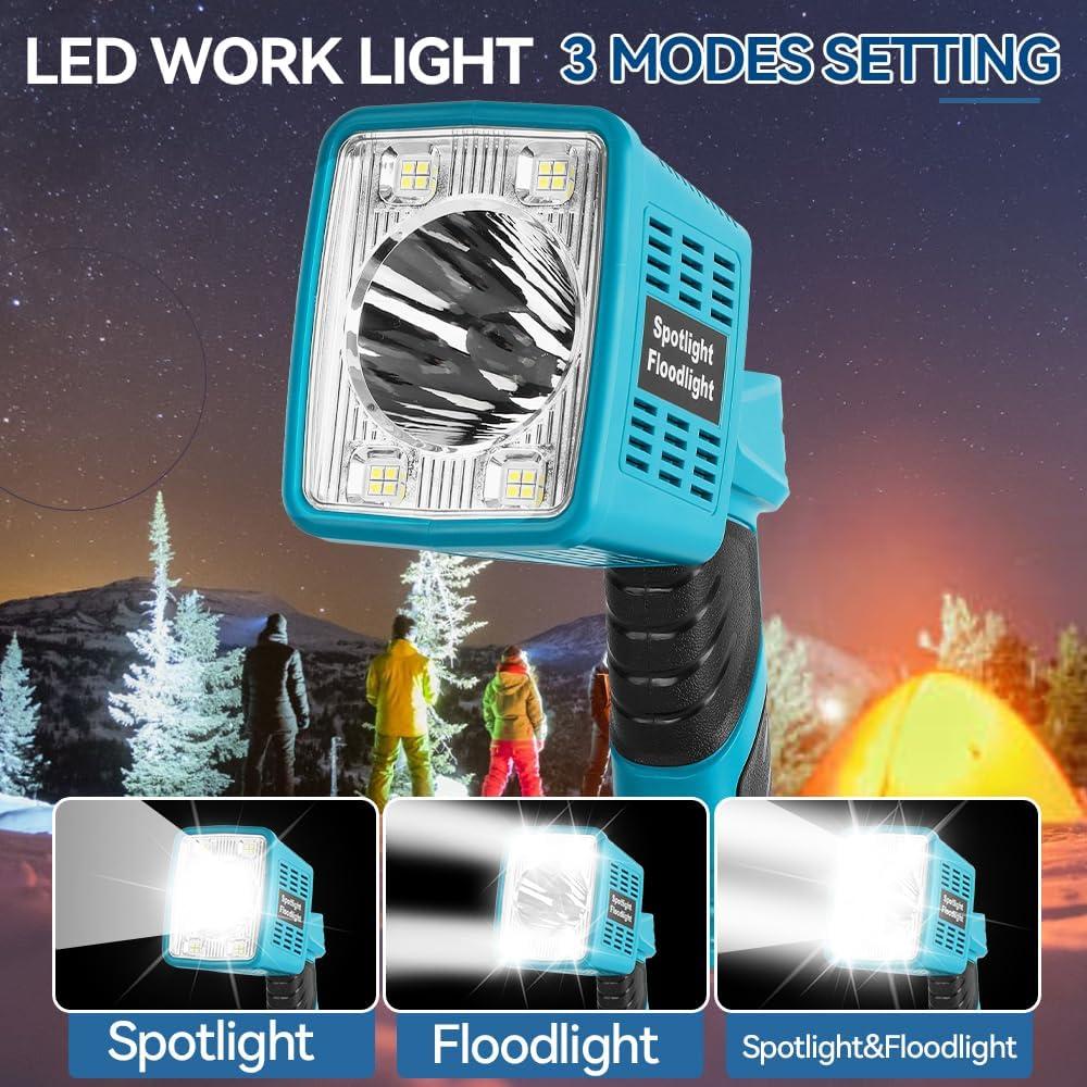 Linterna LED Inalámbrica Makita 18V 2000LM Azul WXD-16W