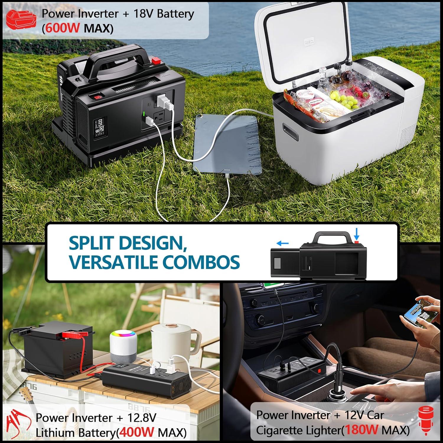 Inversor de Potencia 500W Onda Sinusoidal Pura Makita 18V