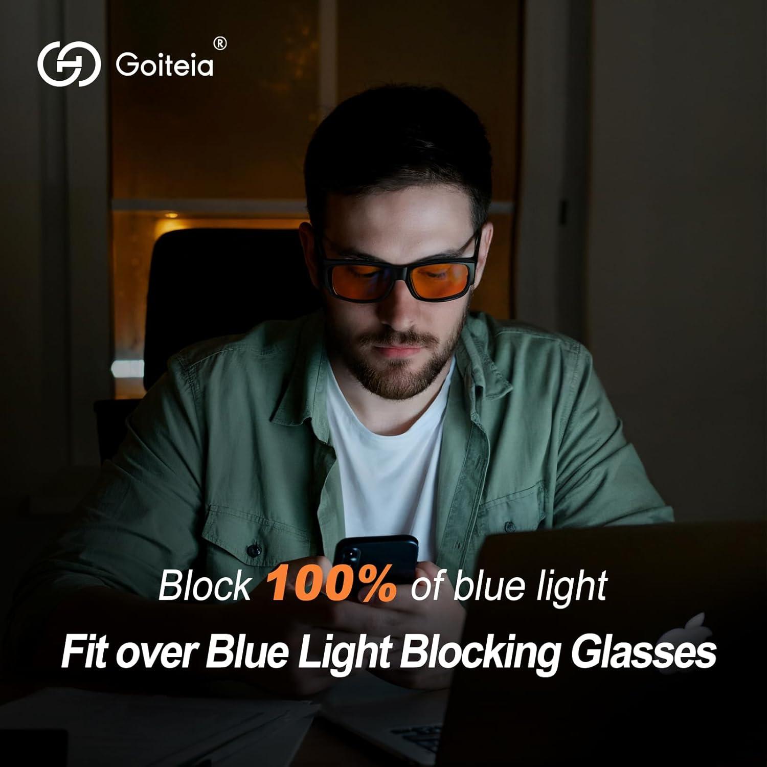 Gafas de Bloqueo de Luz Azul Naranja Goiteia 100% Anti-reflejo