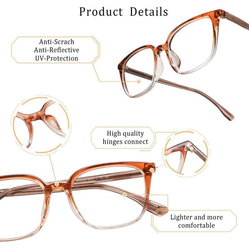 Montura de Gafas LifeArt para Hombres Cuadradas Anti Fatiga