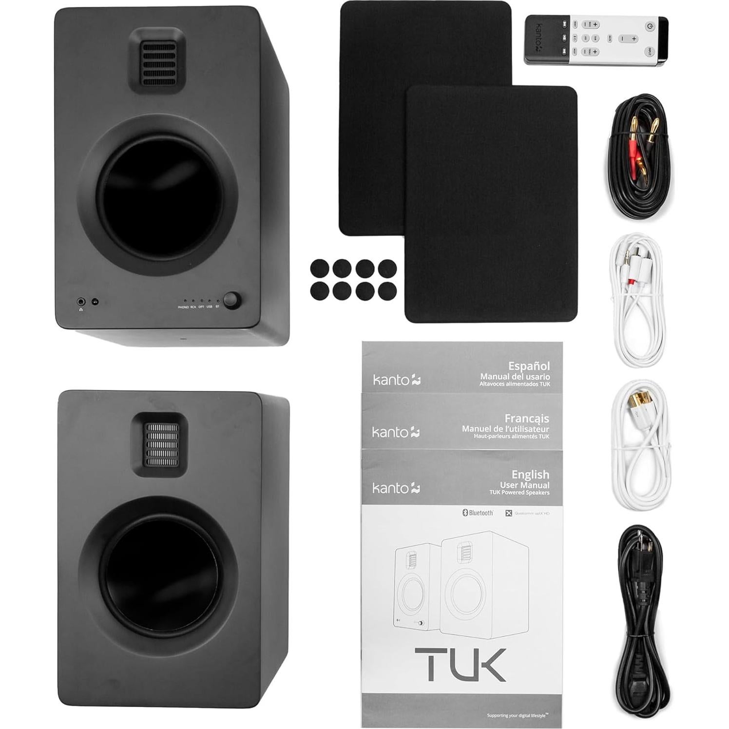 Altavoz Kanto TUK Estantería 5.25" Bluetooth DAC USB Negro
