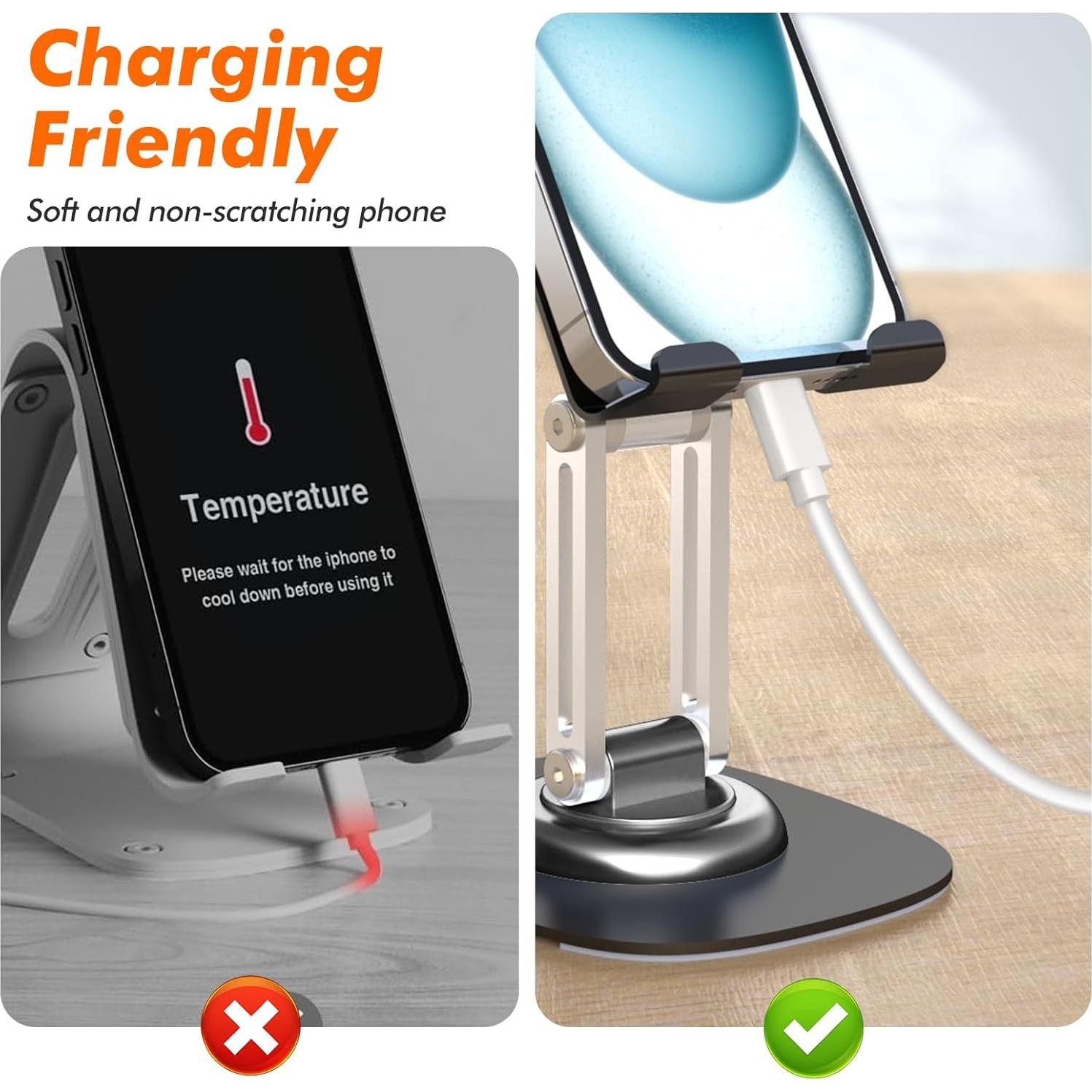 Soporte para Teléfono ZTGYGY Ajustable 360° Negro