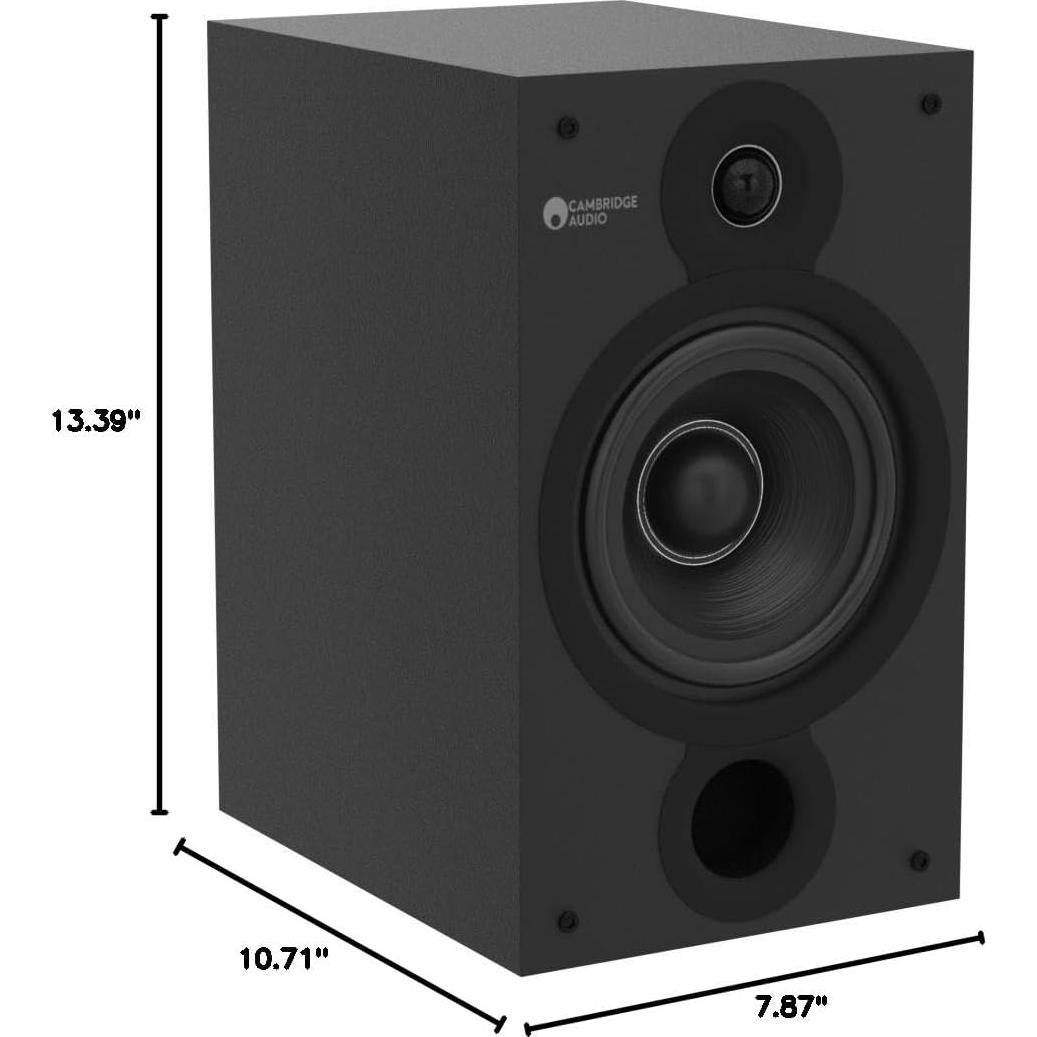 Altavoces de Estantería Cambridge Audio SX-60 - 100W - Par Negro Mate