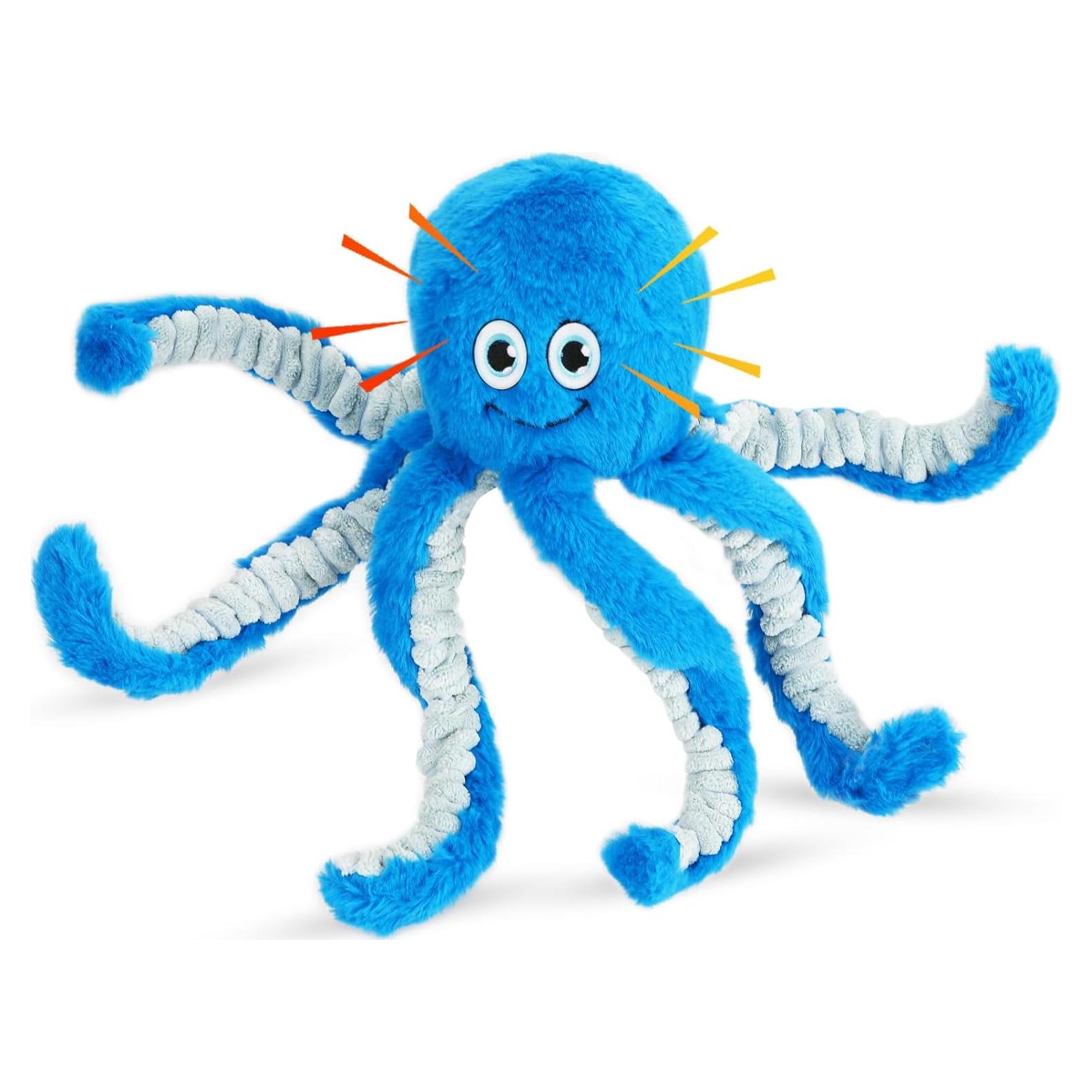 Juguete de Peluche para Perros Eneston Pulpo Interactivo 38cm