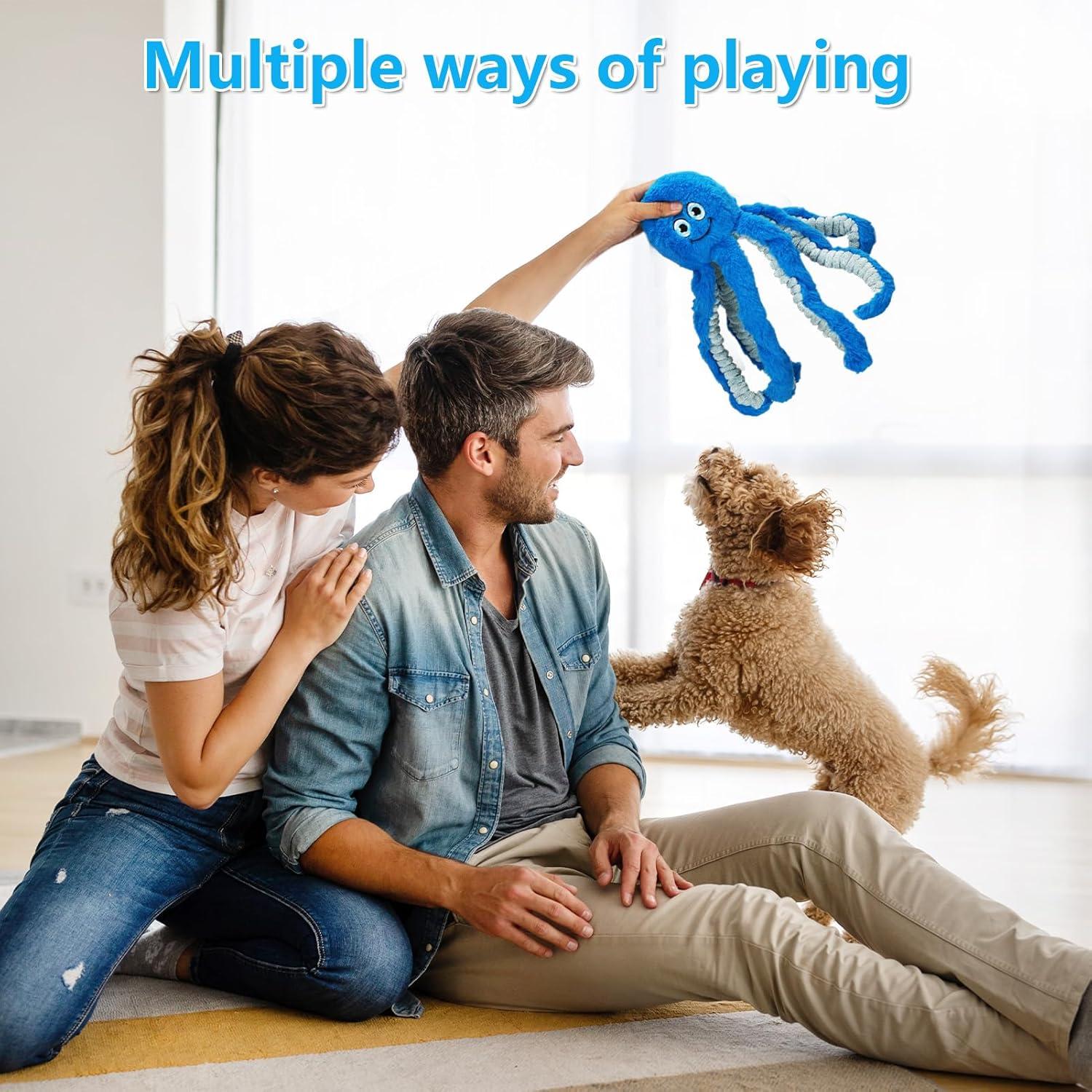 Juguete de Peluche para Perros Eneston Pulpo Interactivo 38cm