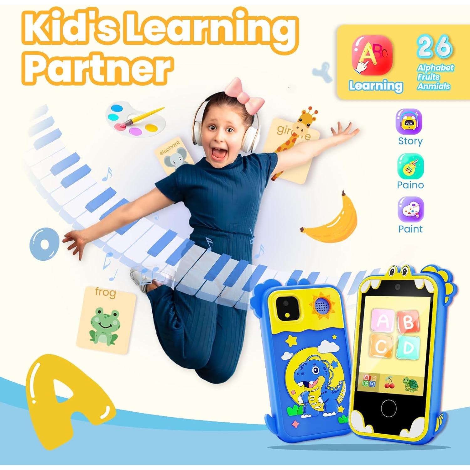 Teléfono Juguete Infantil Windpaint 2.8" Azul Educativo