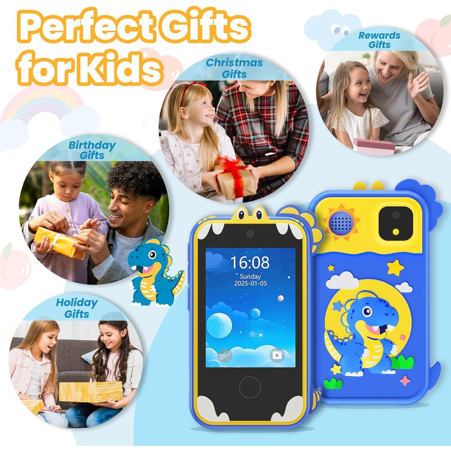 Teléfono Juguete Infantil Windpaint 2.8" Azul Educativo