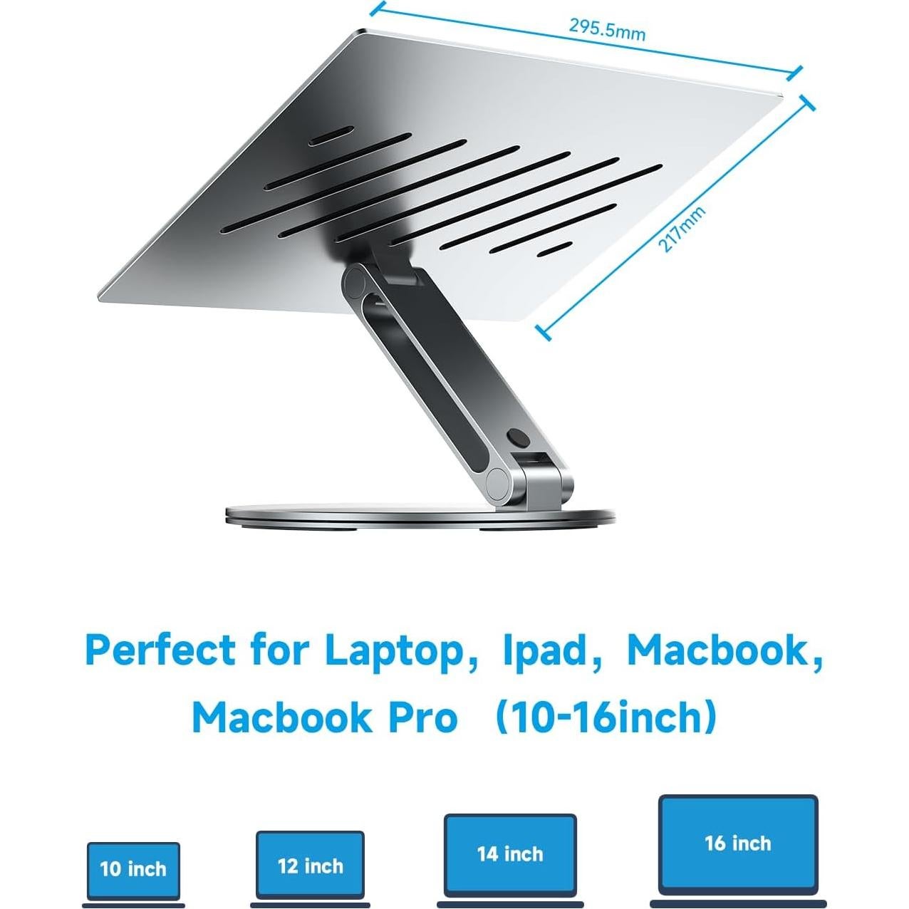 Soporte de Laptop Ajustable YICOSUN B4 de Aluminio 360°