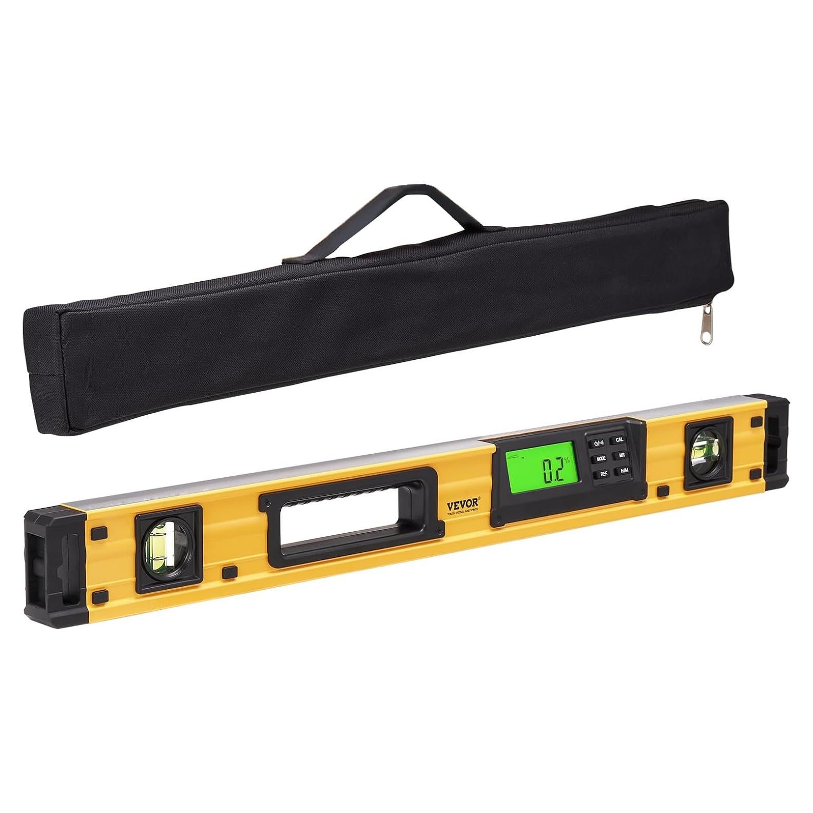 Nivel Torpedo Digital VEVOR 60 cm con Pantalla LED y Sensor