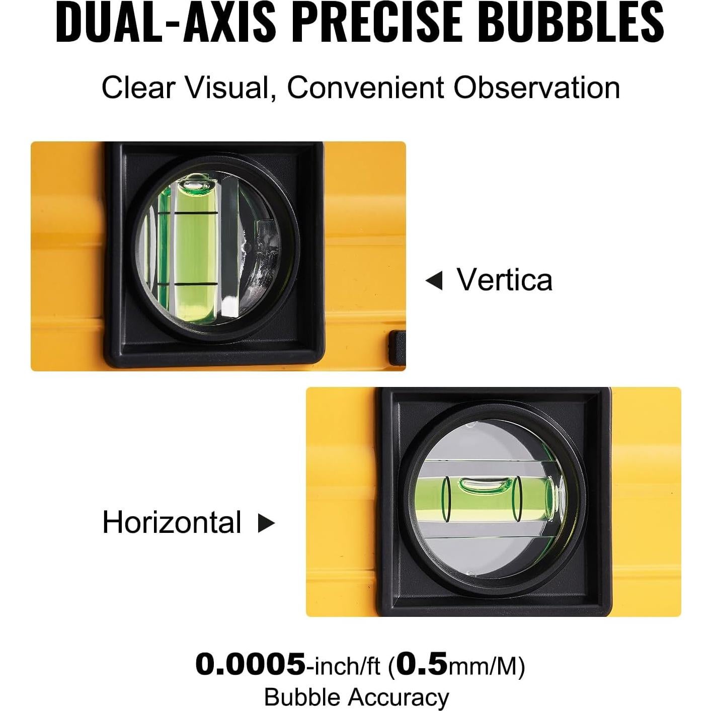 Nivel Torpedo Digital VEVOR 60 cm con Pantalla LED y Sensor